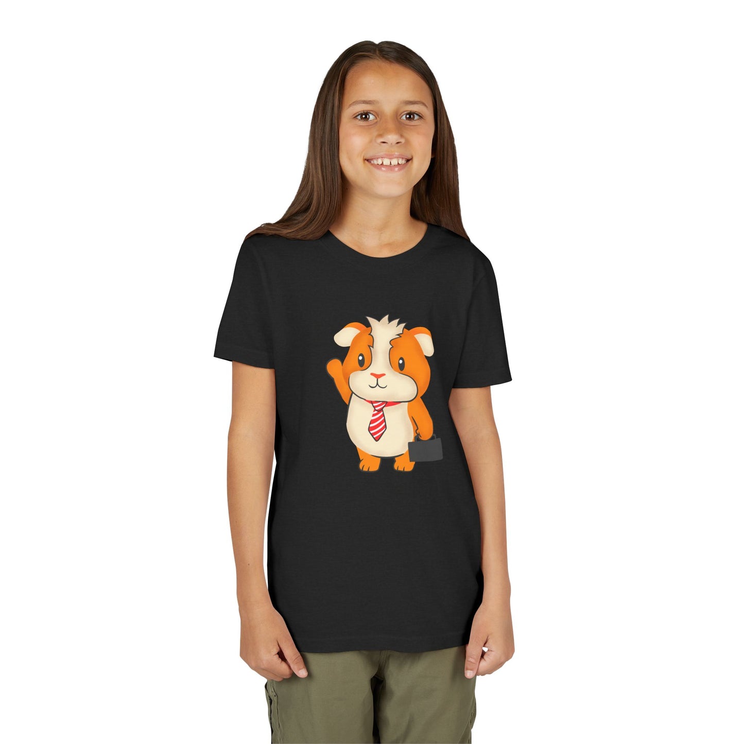 Guinea Pig "Off to Work" Youth Tee Shirt by Zoo Guide™