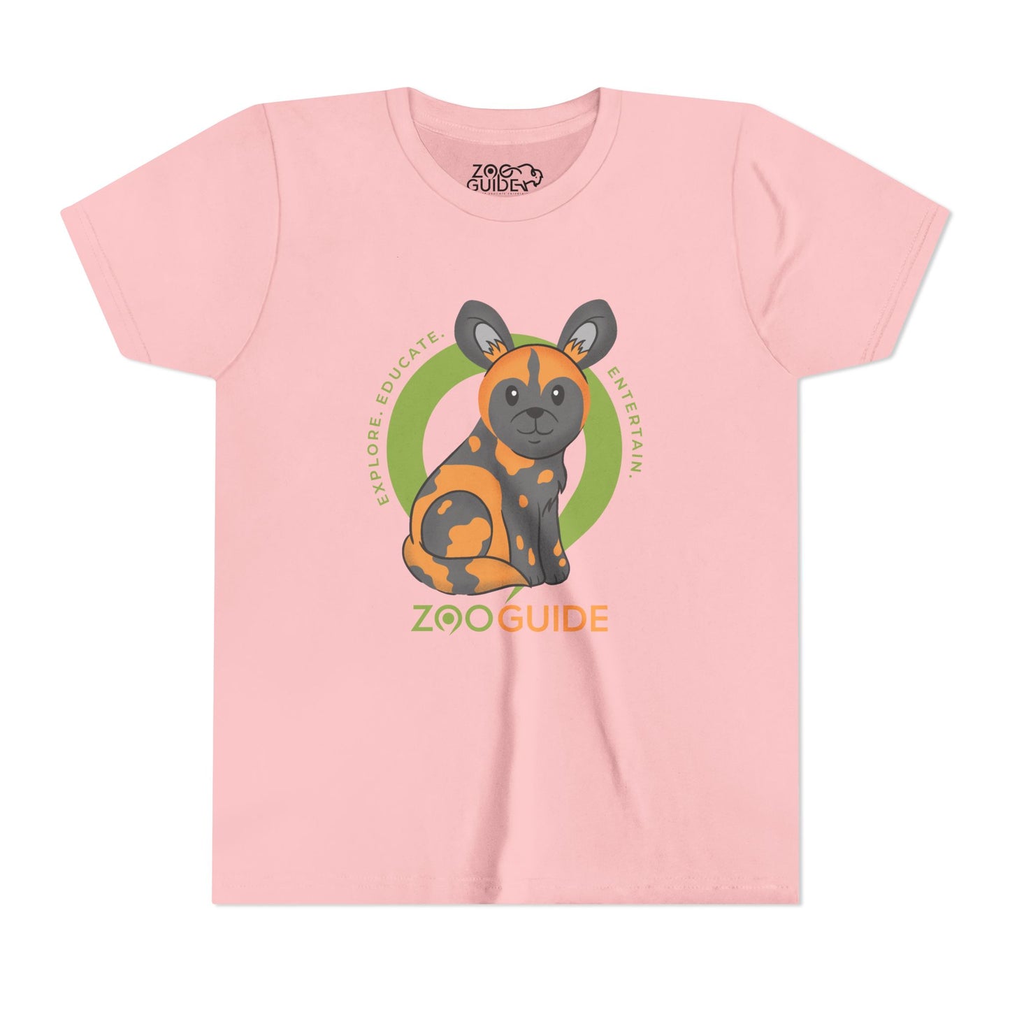 African Painted Dog in Zoo Guide™ Waypoint Icon Youth Tee Shirt by Zoo Guide™