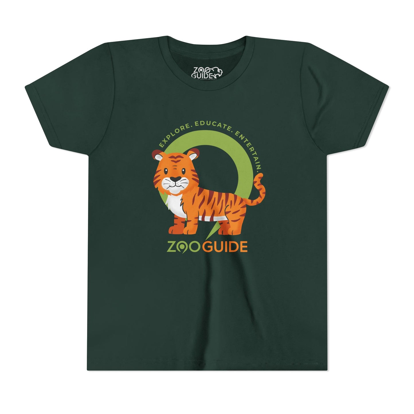 Tiger in Zoo Guide™ Waypoint Icon Youth Tee Shirt by Zoo Guide™
