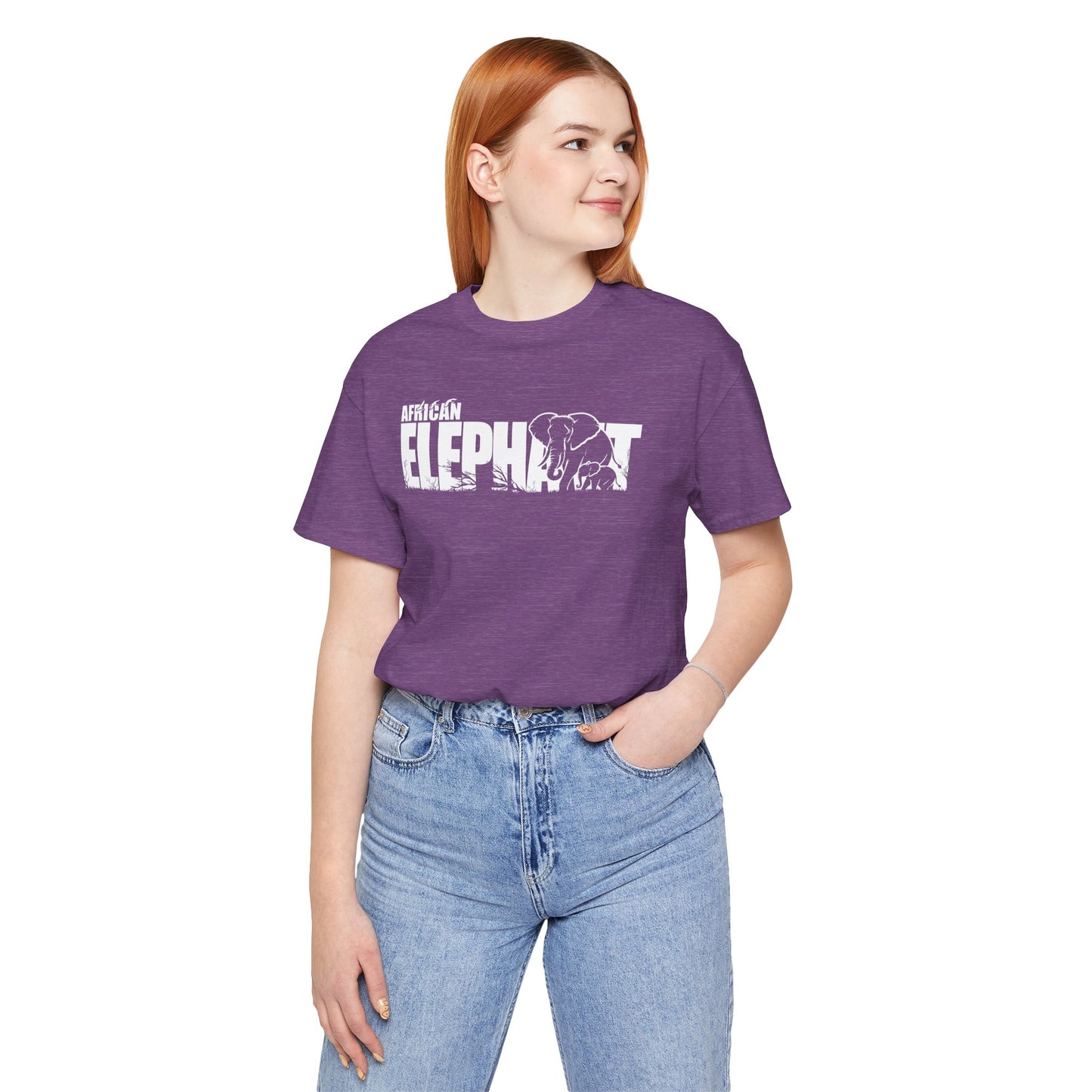 AFRICAN ELEPHANT Adult Unisex Tee Shirt by Zoo Guide™
