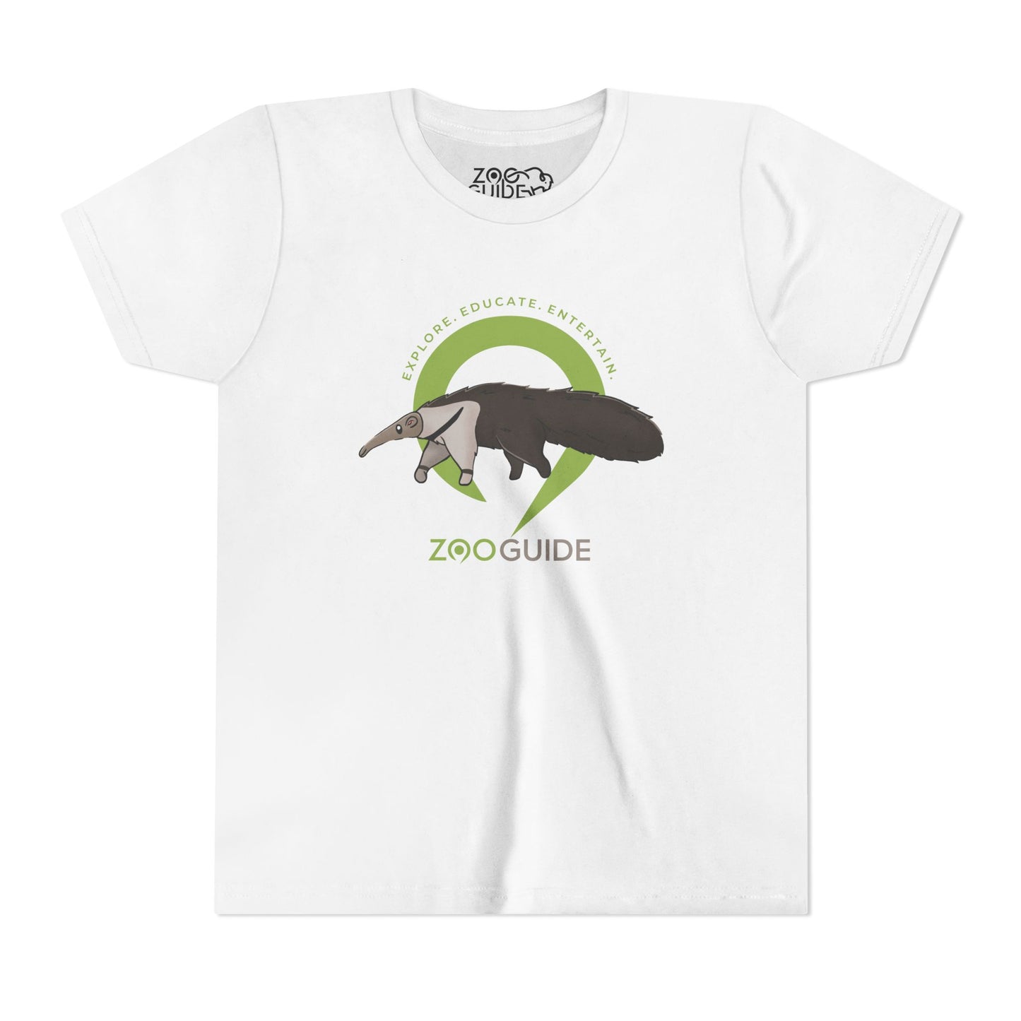 Giant Anteater in Zoo Guide™ Waypoint Icon Youth Tee Shirt by Zoo Guide™