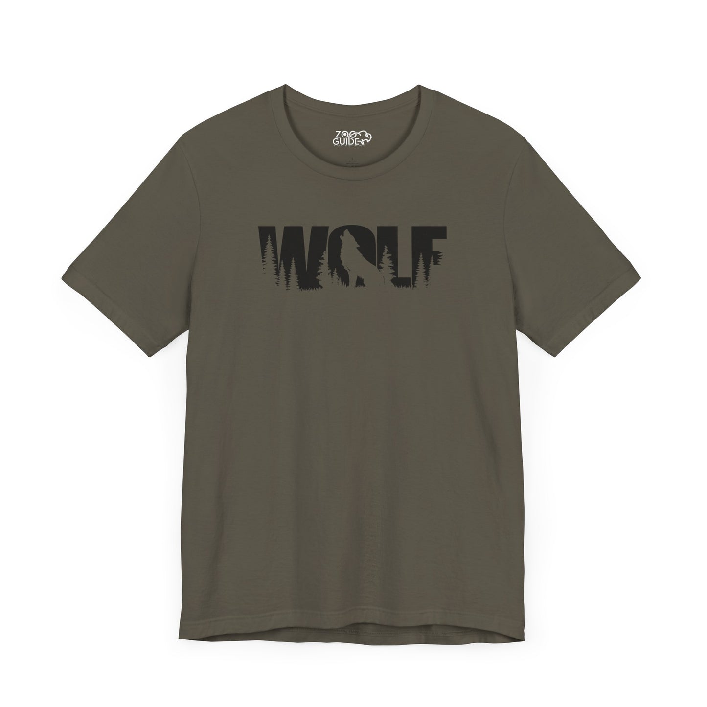 WOLF Adult Unisex Tee Shirt by Zoo Guide™