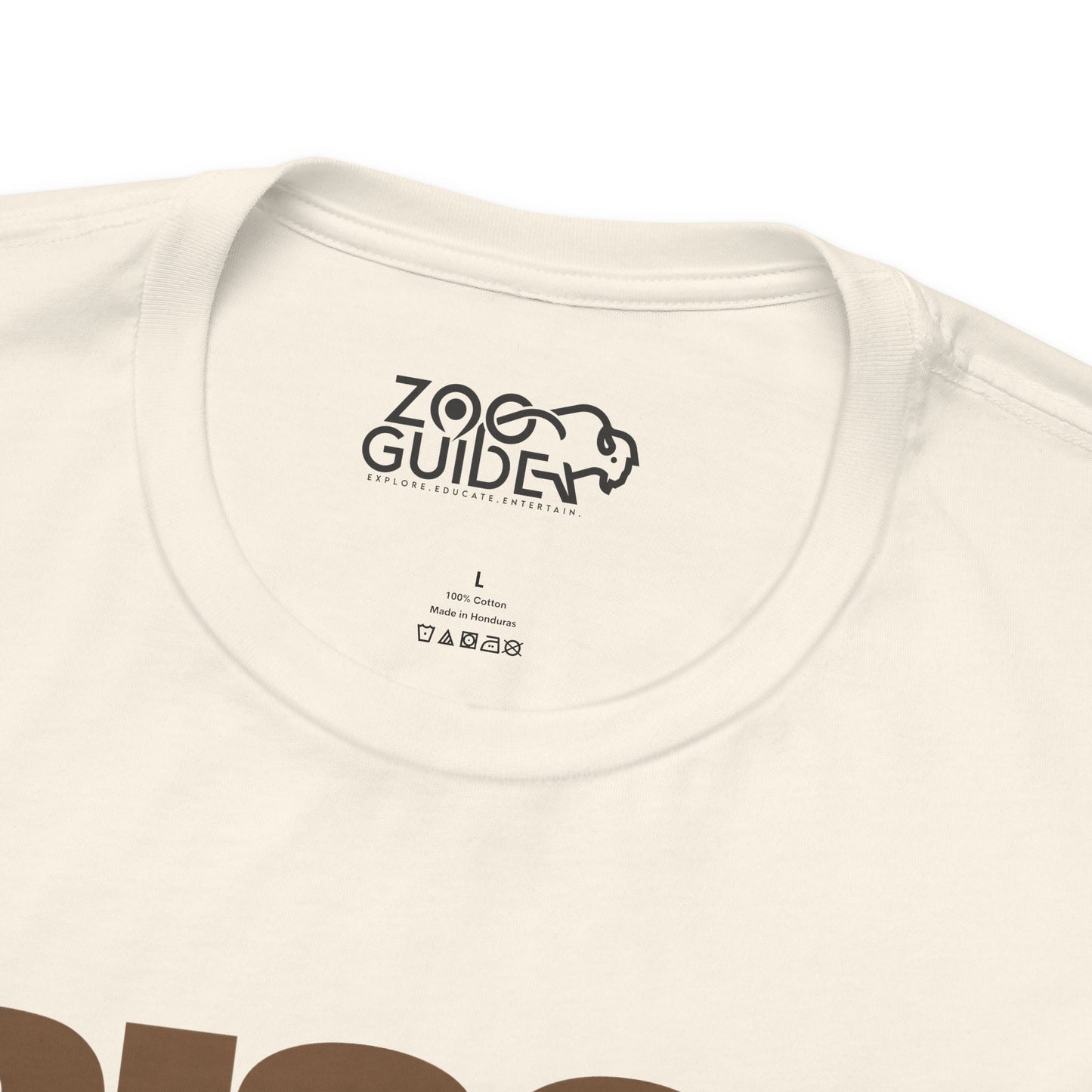 BISON Color Adult Unisex Tee Shirt by Zoo Guide™