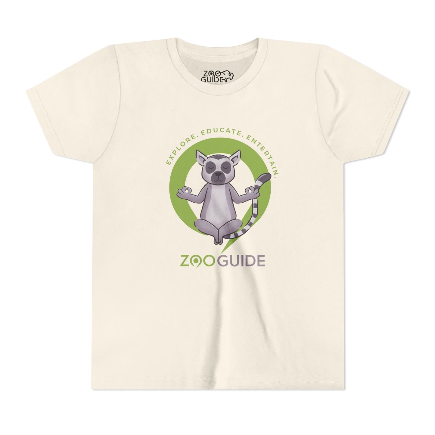 Ring-tailed Lemur Meditation in Zoo Guide™ Waypoint Icon Youth Tee Shirt by Zoo Guide™