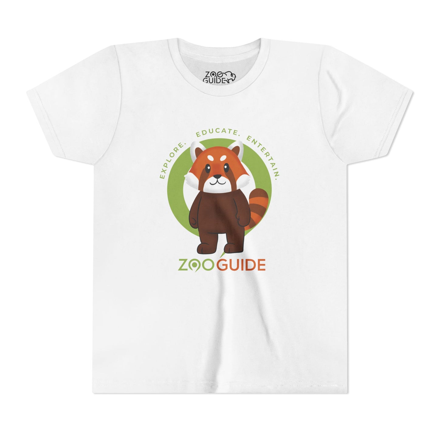 Red Panda Standing in Zoo Guide™ Waypoint Icon Youth Tee Shirt by Zoo Guide™