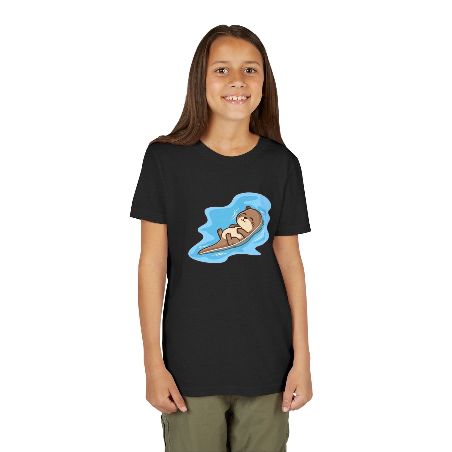 Otter Kawaii Style Youth Tee Shirt by Zoo Guide™
