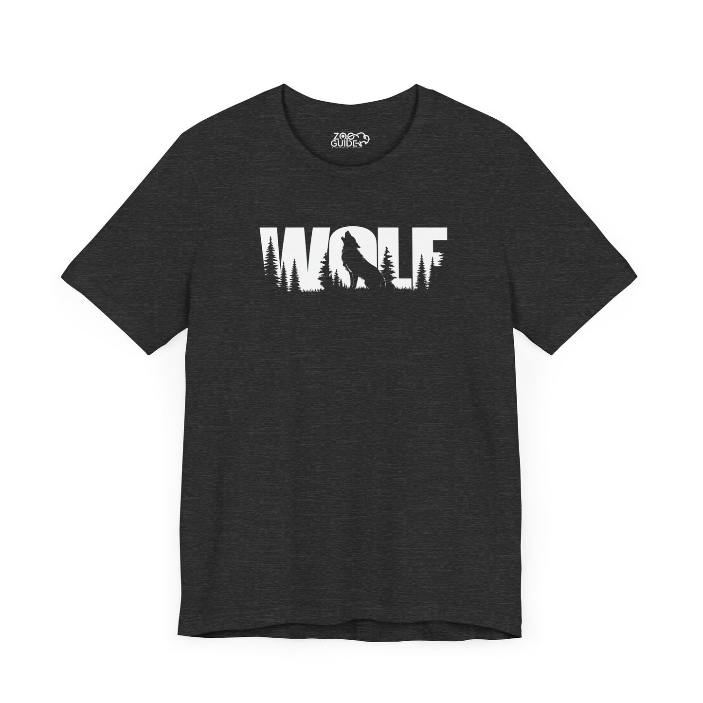 WOLF Adult Unisex Tee Shirt by Zoo Guide™