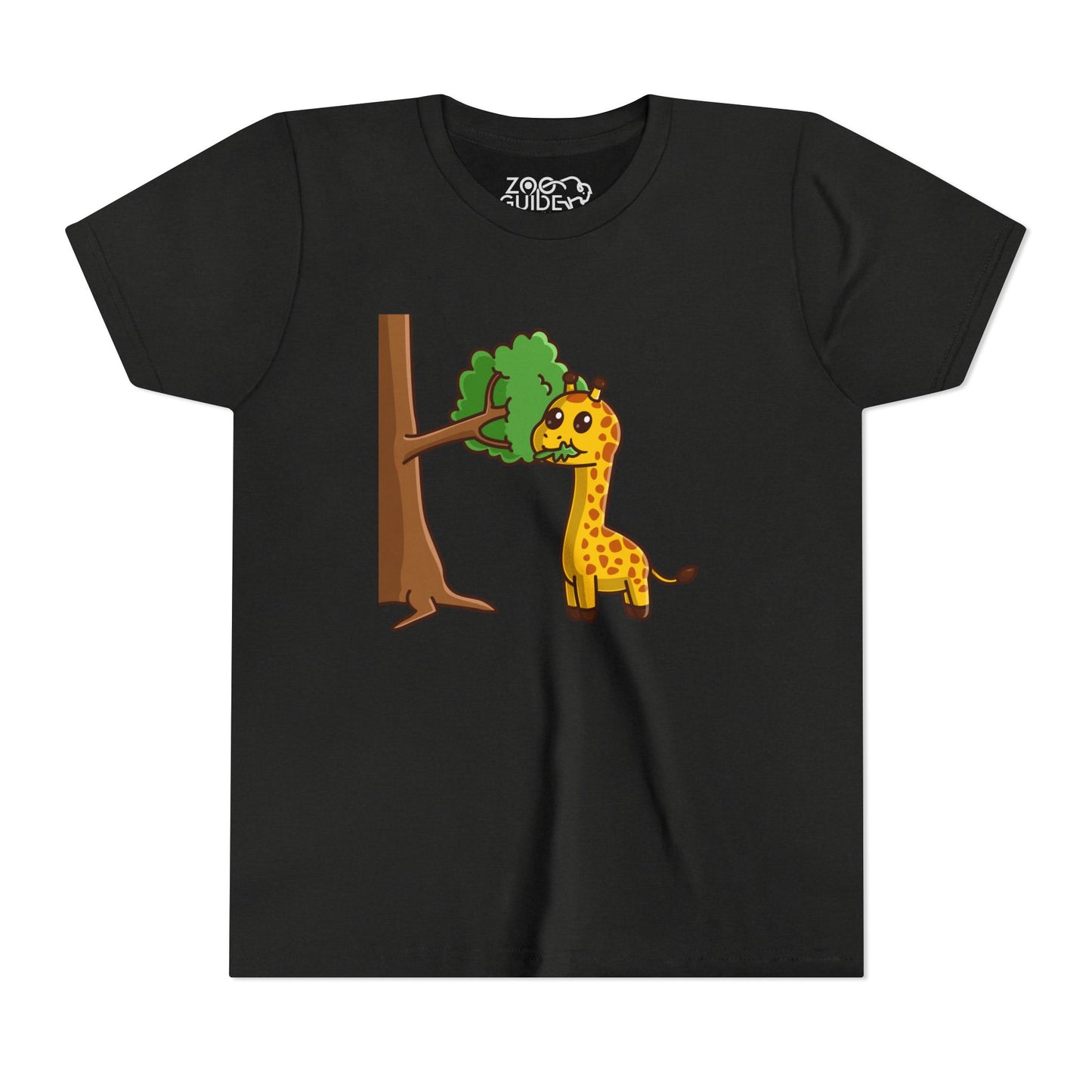 Giraffe Snackin' Kawaii Style Youth Tee Shirt by Zoo Guide™