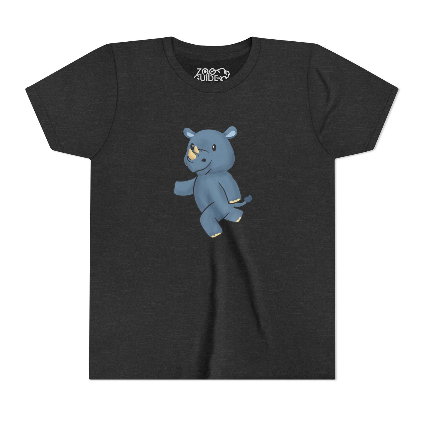 Rhino Running Youth Tee Shirt by Zoo Guide™