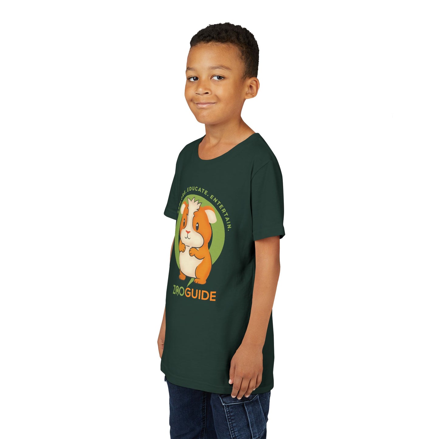 Guinea Pig Standing in Zoo Guide™ Waypoint Icon Youth Tee Shirt by Zoo Guide™