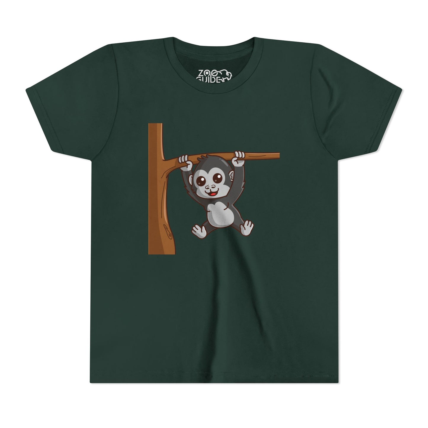 Gorilla Kawaii Style Youth Tee Shirt by Zoo Guide™