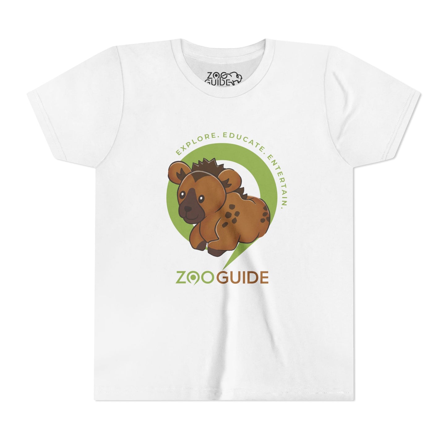 Spotted Hyena in Zoo Guide™ Waypoint Icon Youth Tee Shirt by Zoo Guide™