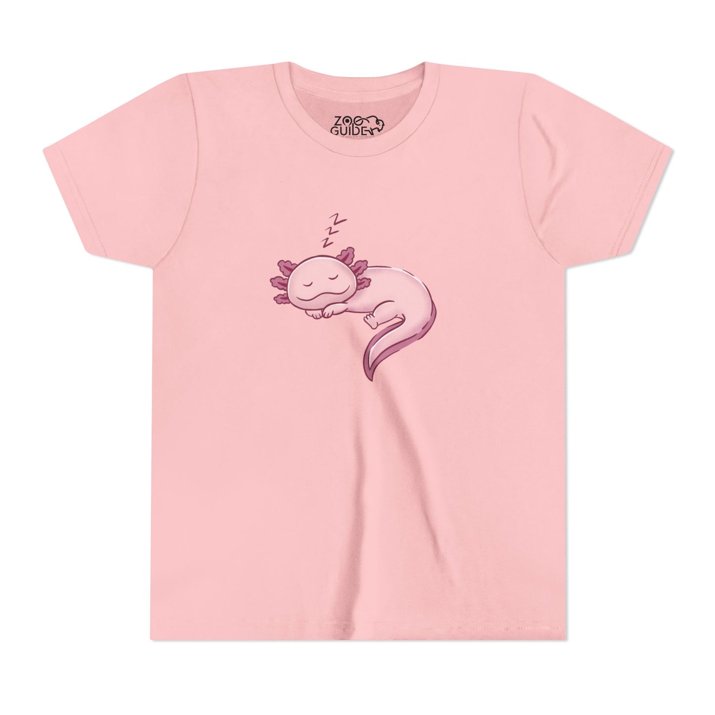 Axolotl Sleeping Youth Tee Shirt by Zoo Guide™