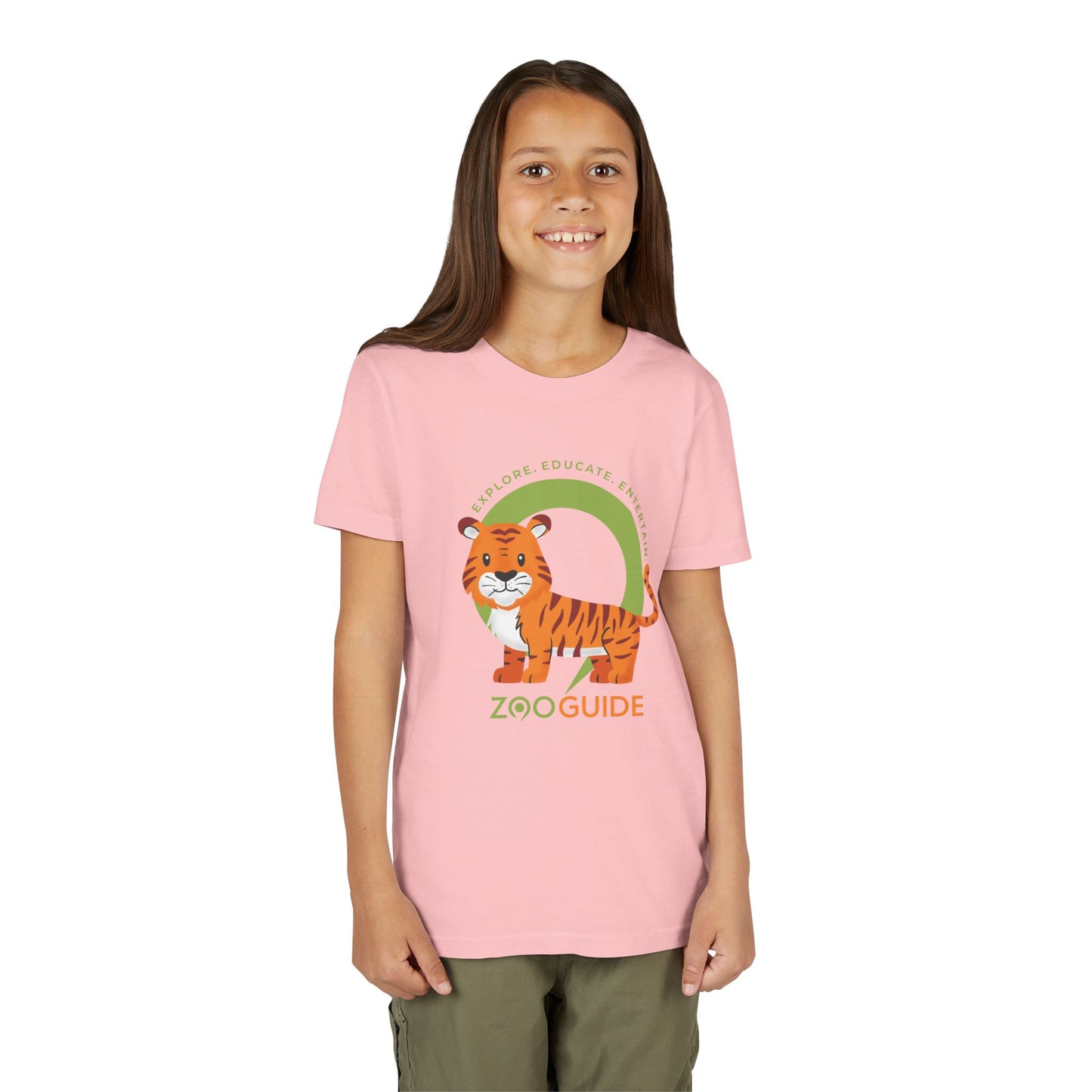 Tiger in Zoo Guide™ Waypoint Icon Youth Tee Shirt by Zoo Guide™