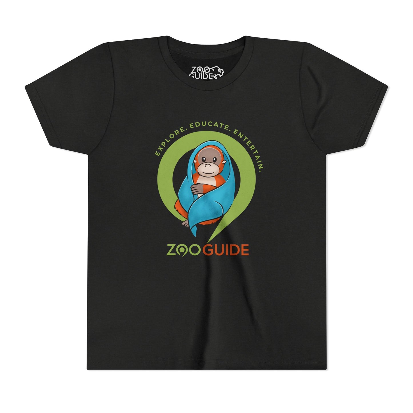 Orangutan in Blanket in Zoo Guide™ Waypoint Icon Youth Tee Shirt by Zoo Guide™
