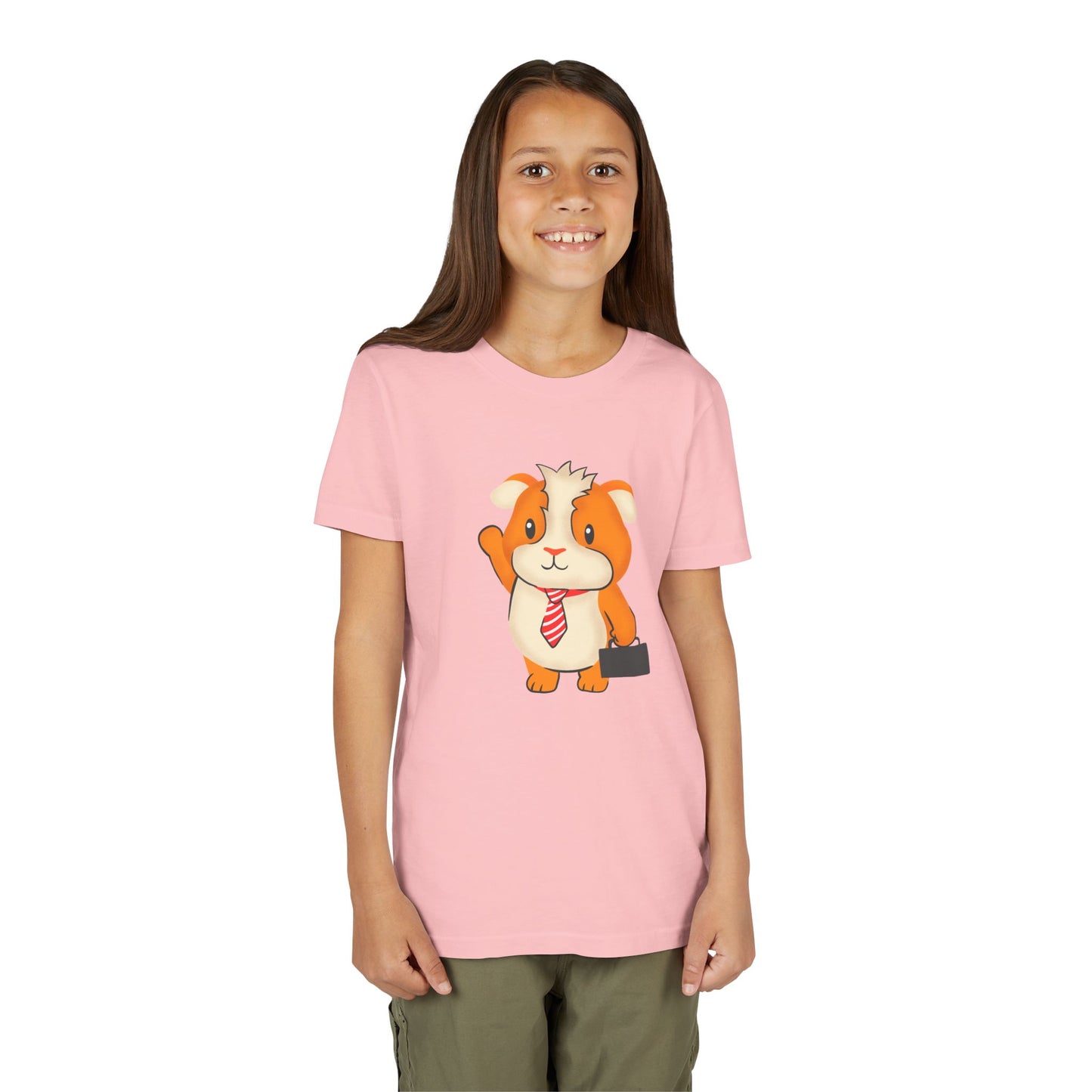 Guinea Pig "Off to Work" Youth Tee Shirt by Zoo Guide™