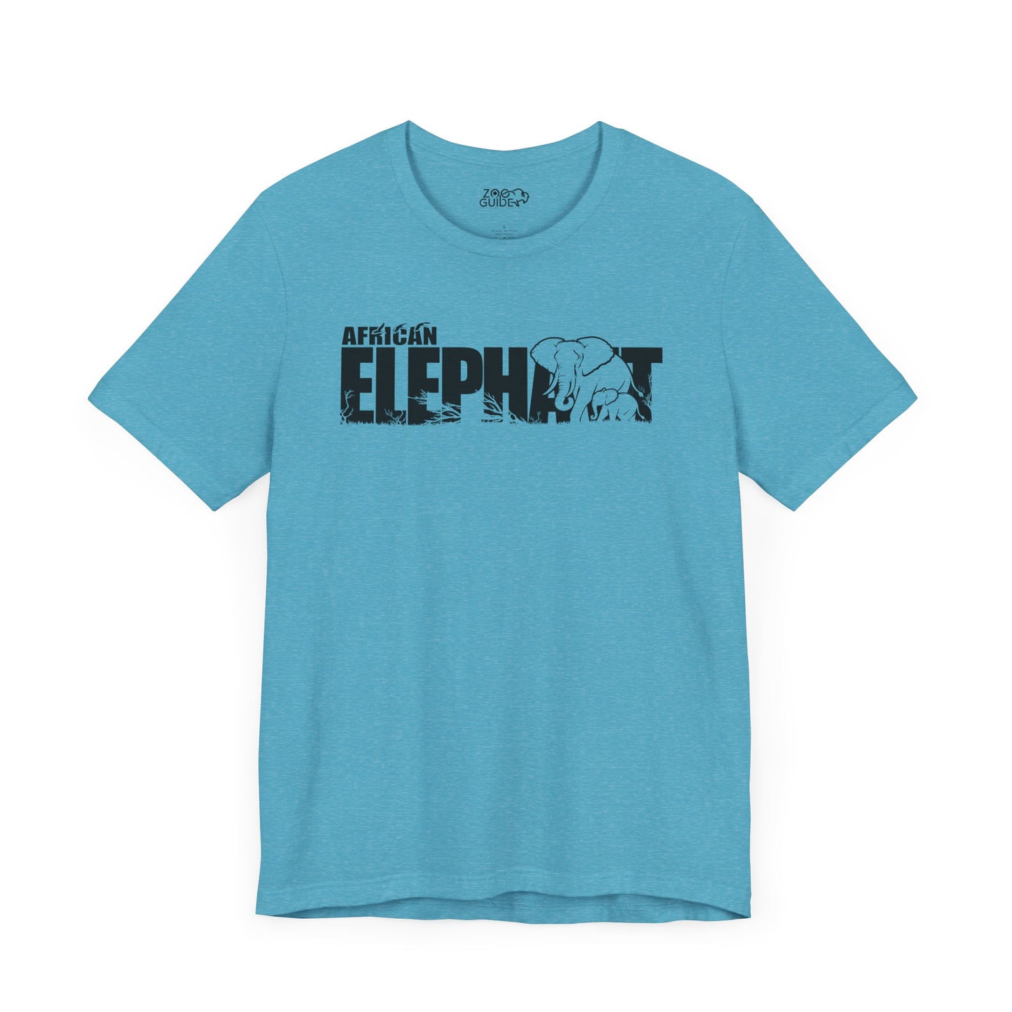AFRICAN ELEPHANT Adult Unisex Tee Shirt by Zoo Guide™