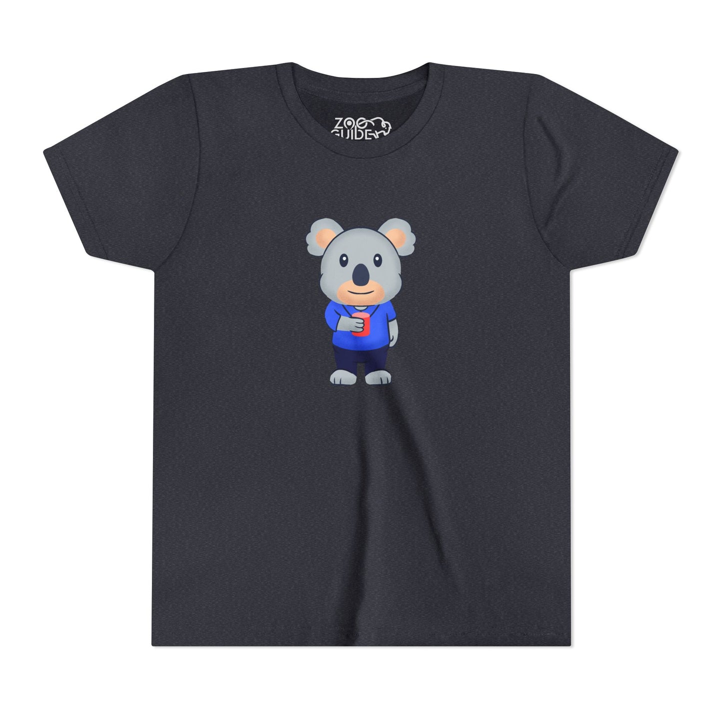 Koala with Cup Youth Tee Shirt by Zoo Guide™