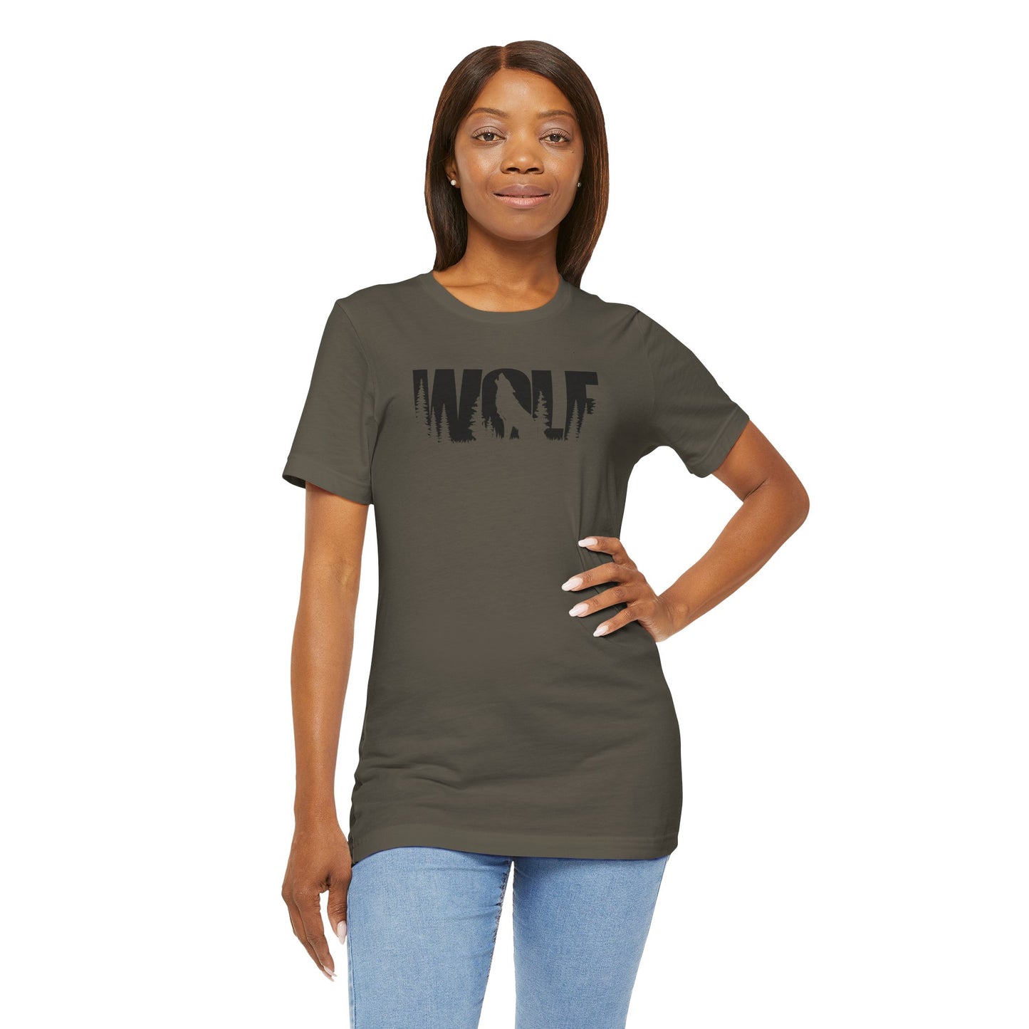 WOLF Adult Unisex Tee Shirt by Zoo Guide™