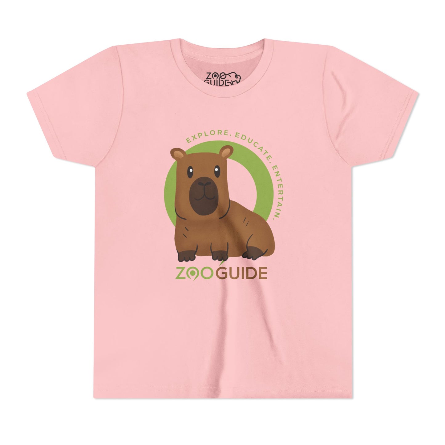 Capybara in Zoo Guide™ Waypoint Icon Youth Tee Shirt by Zoo Guide™