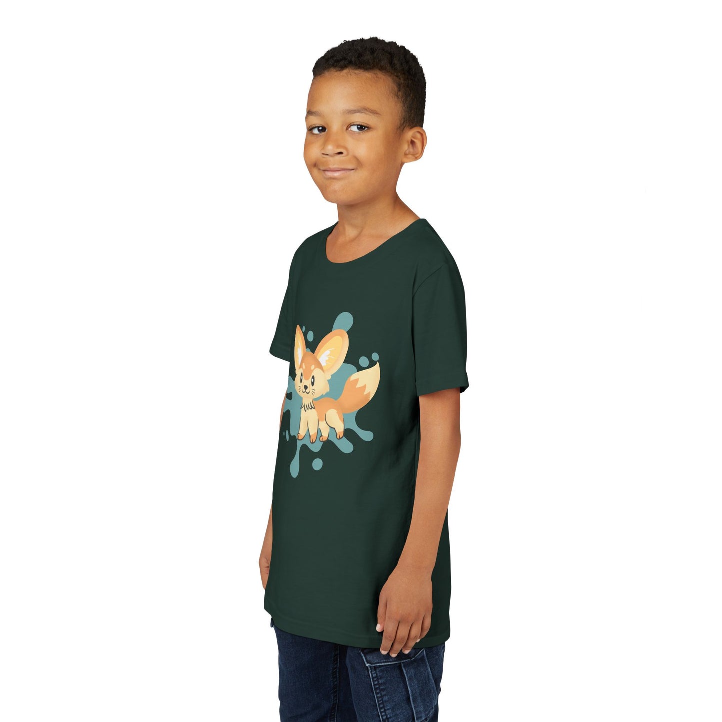Fennec Fox Color Splash Youth Tee Shirt by Zoo Guide™
