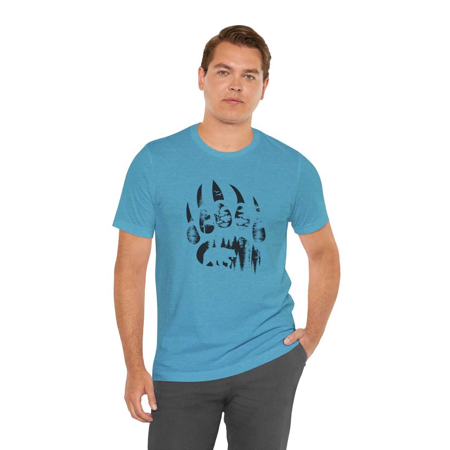 Bear Print Adult Unisex Tee Shirt by Zoo Guide™
