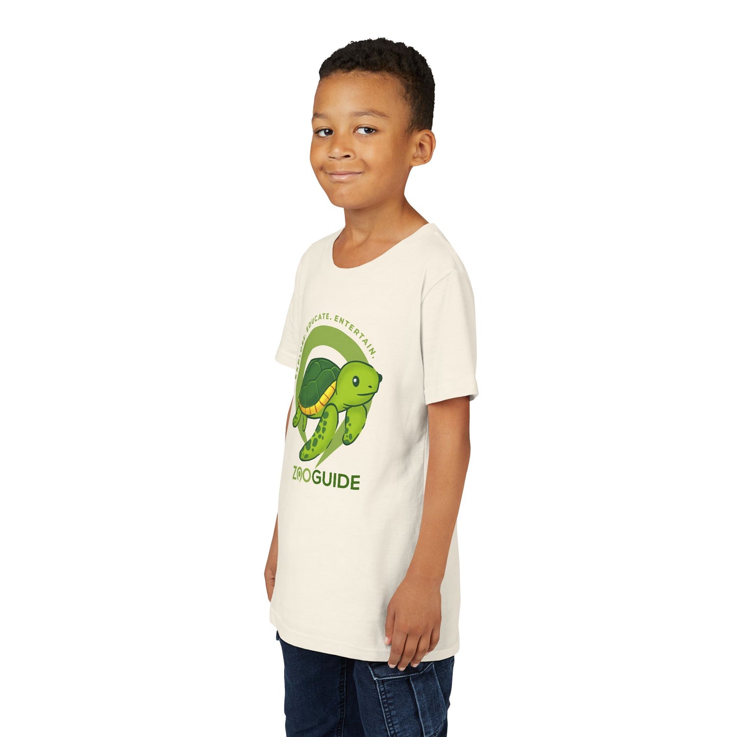 Sea Turtle in Zoo Guide™ Waypoint Icon Youth Tee Shirt by Zoo Guide™