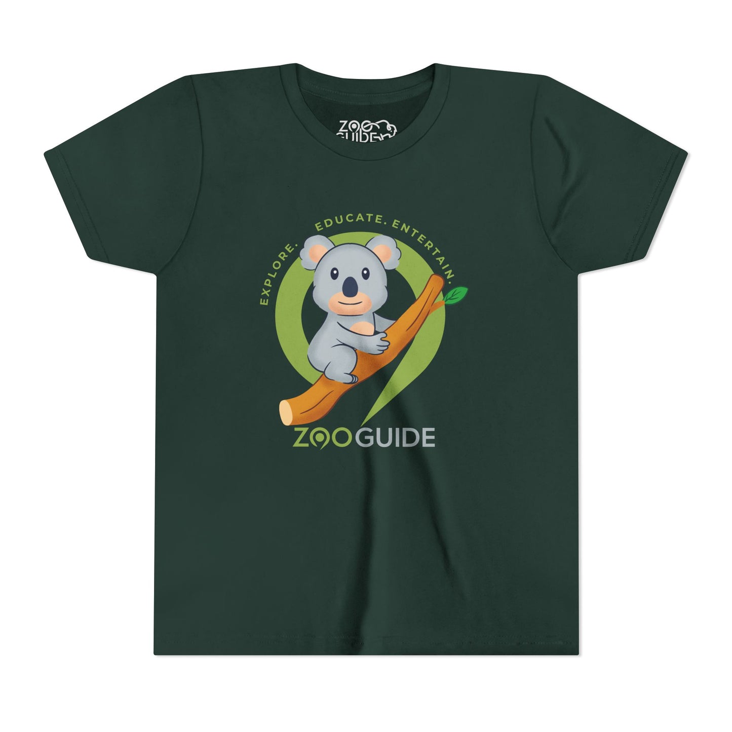 Koala on Branch in Zoo Guide™ Waypoint Icon Youth Tee Shirt by Zoo Guide™