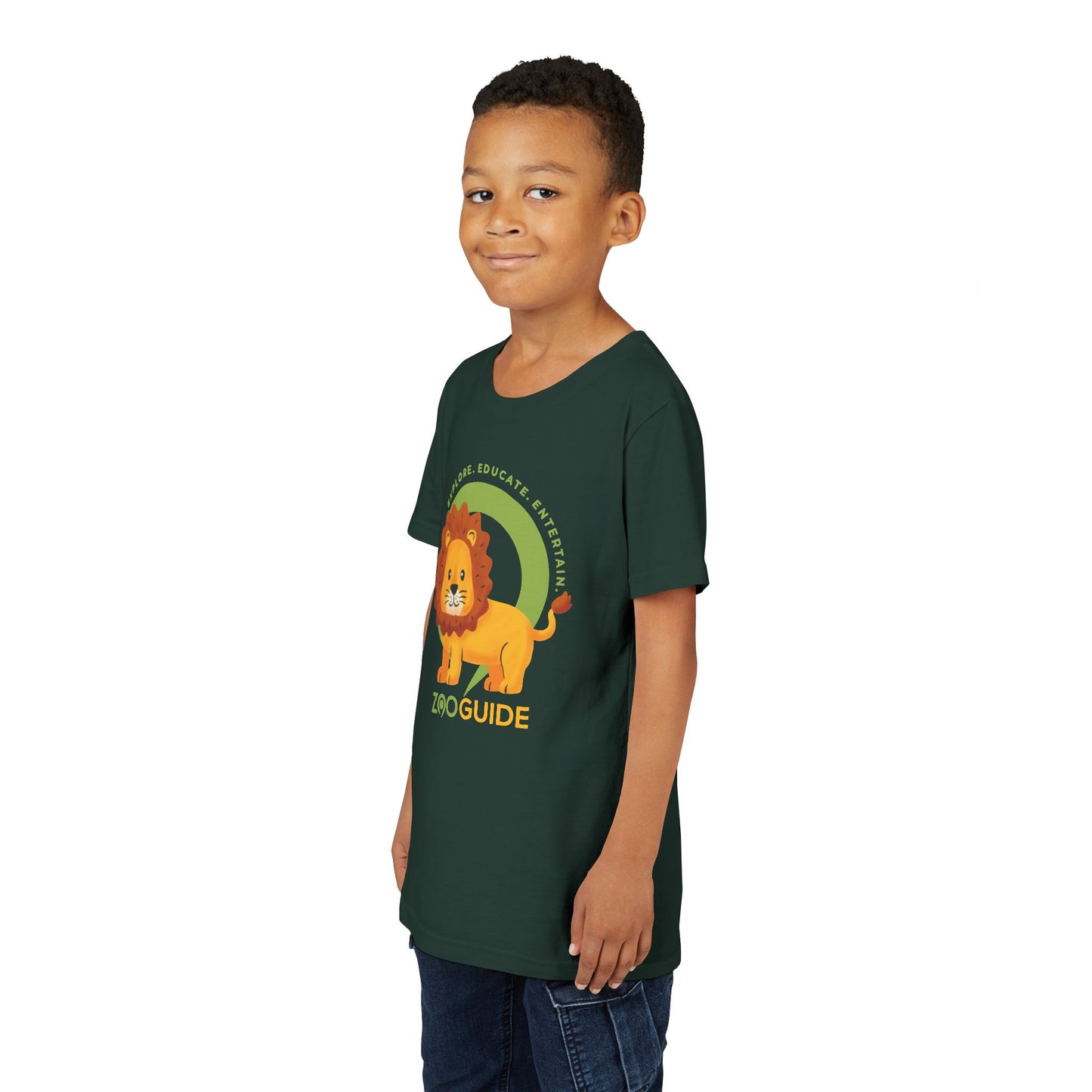 African Lion in Zoo Guide™ Waypoint Icon Youth Tee Shirt by Zoo Guide™