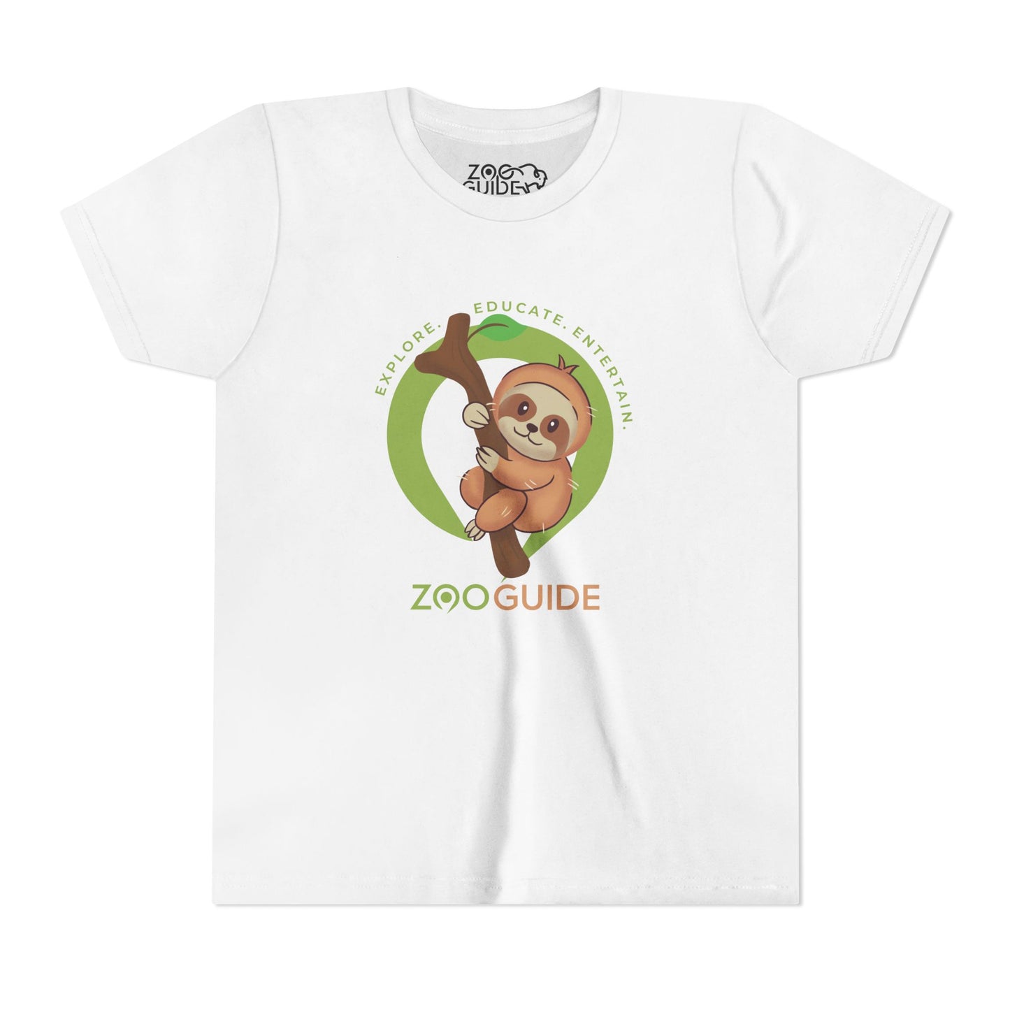 Sloth in Tree in Zoo Guide™ Waypoint Icon Youth Tee Shirt by Zoo Guide™