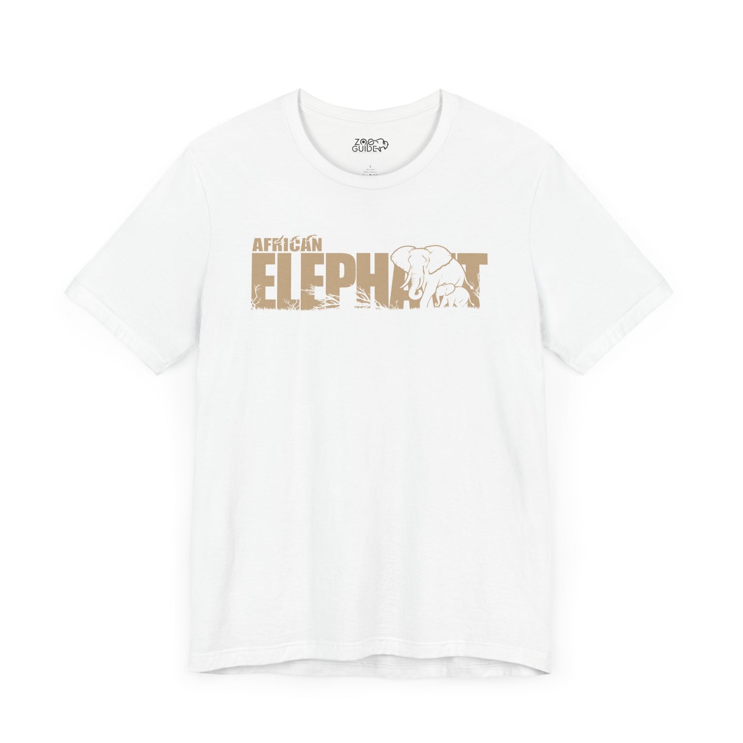 AFRICAN ELEPHANT Adult Unisex Tee Shirt by Zoo Guide™
