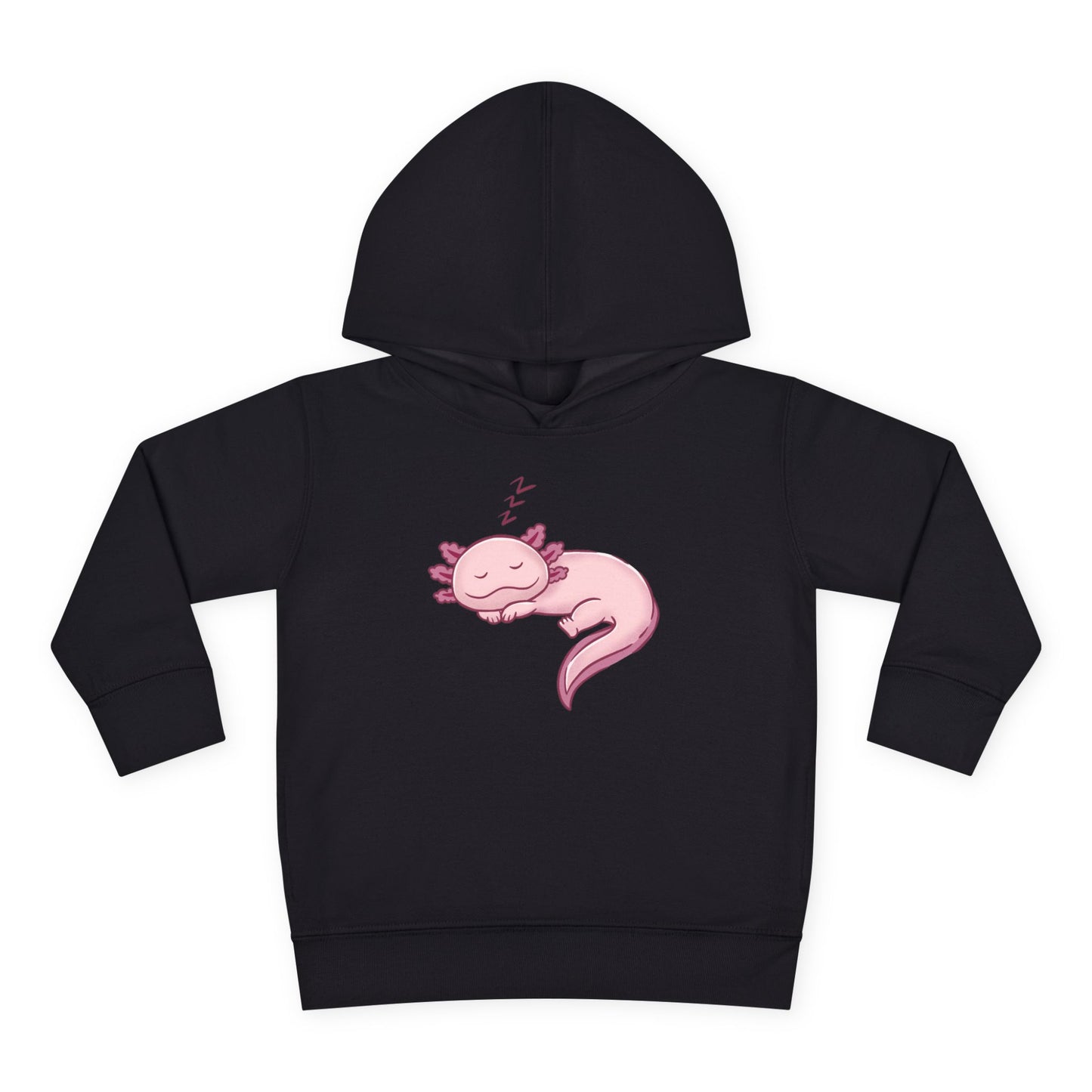 Axolotl Sleeping Toddler Pullover Fleece Hoodie by Zoo Guide™
