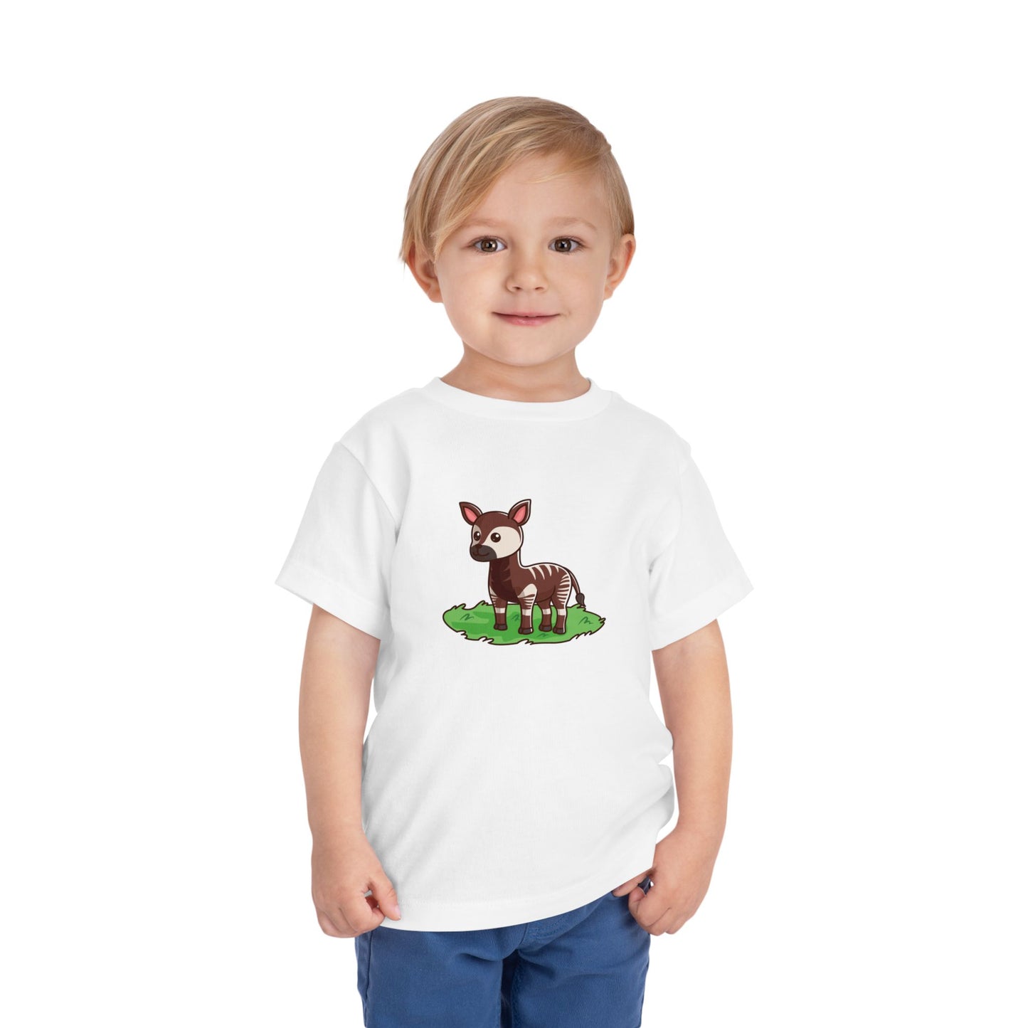 Okapi Kawaii Style Toddler Tee Shirt by Zoo Guide™