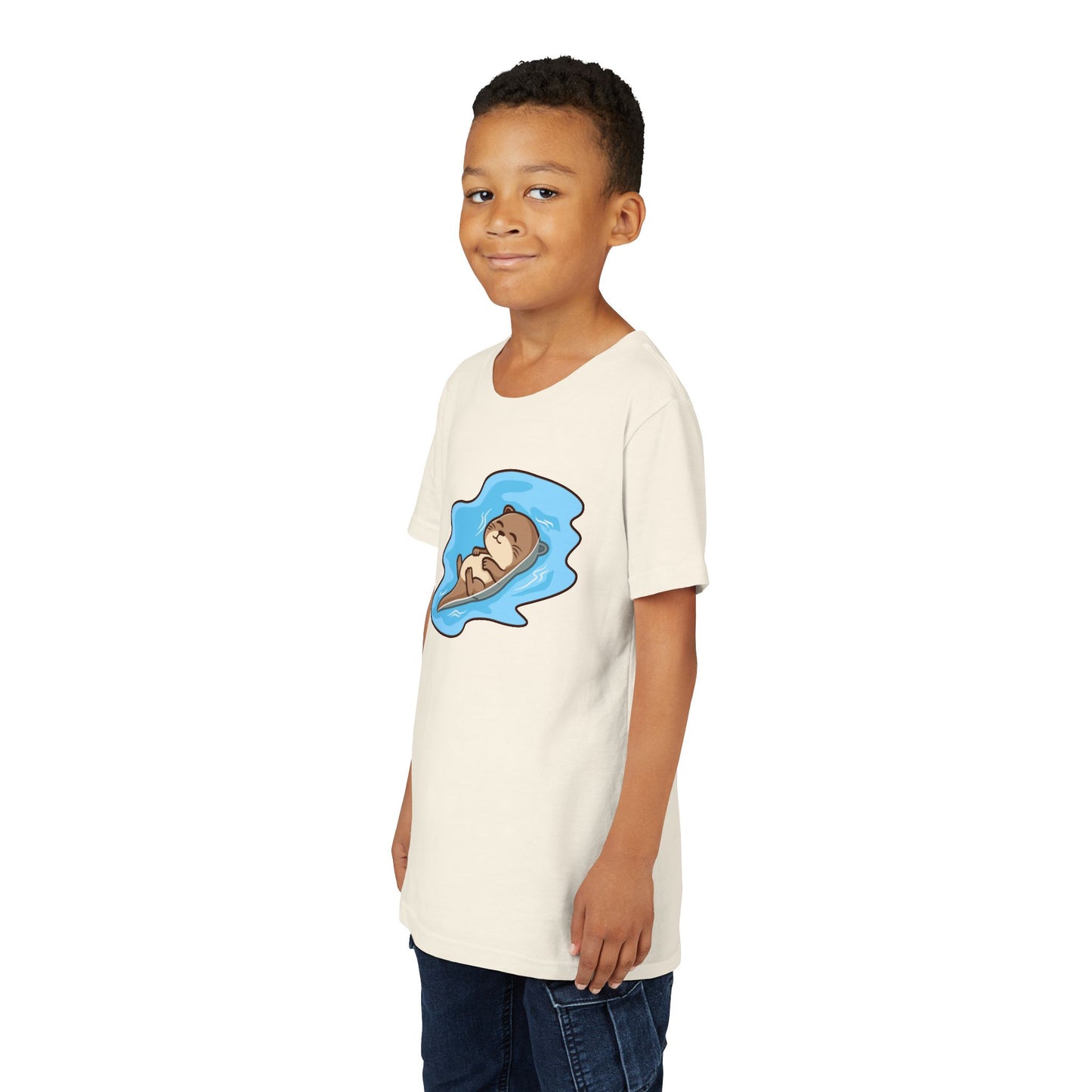 Otter Kawaii Style Youth Tee Shirt by Zoo Guide™