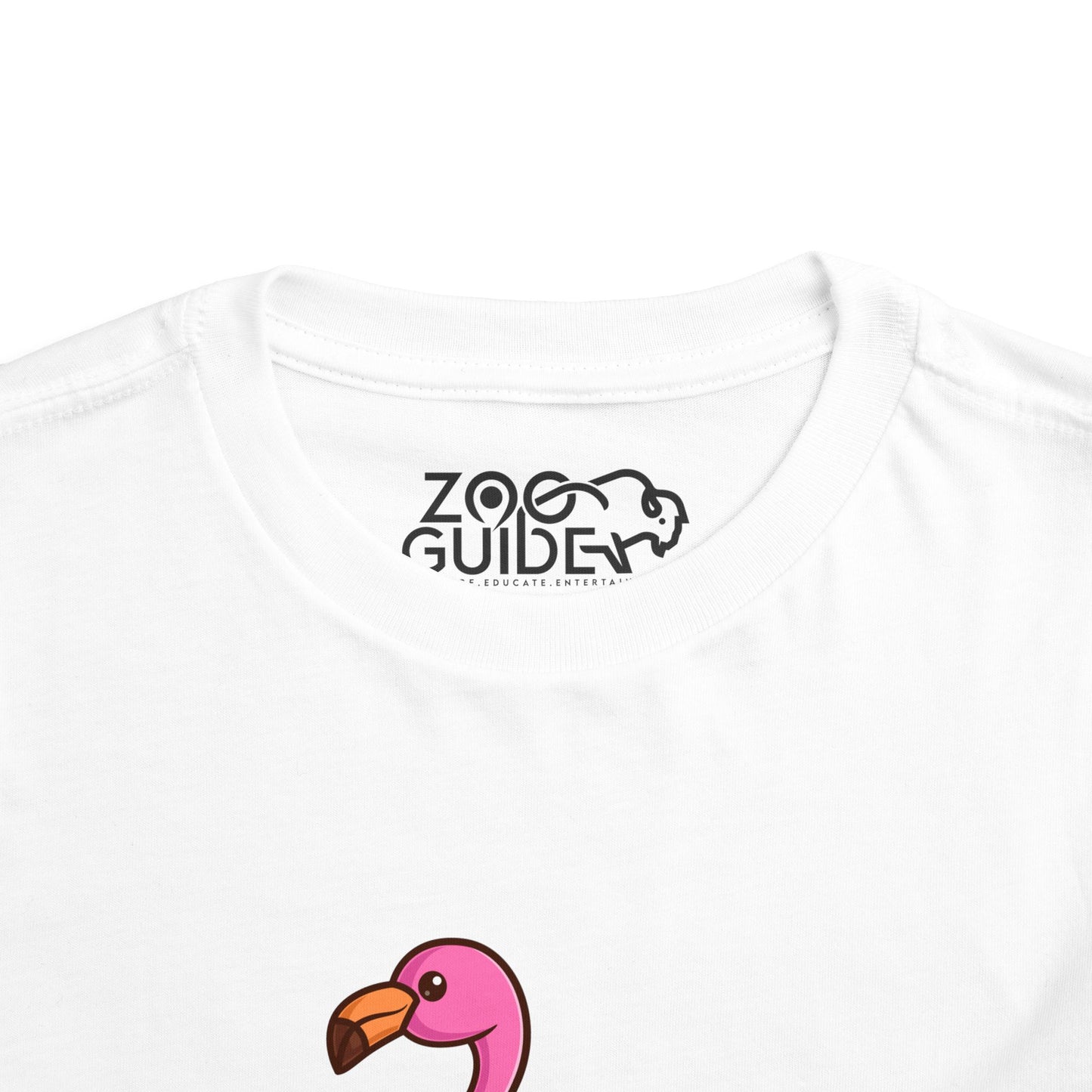 Flamingo Kawaii Style Toddler Tee Shirt by Zoo Guide™