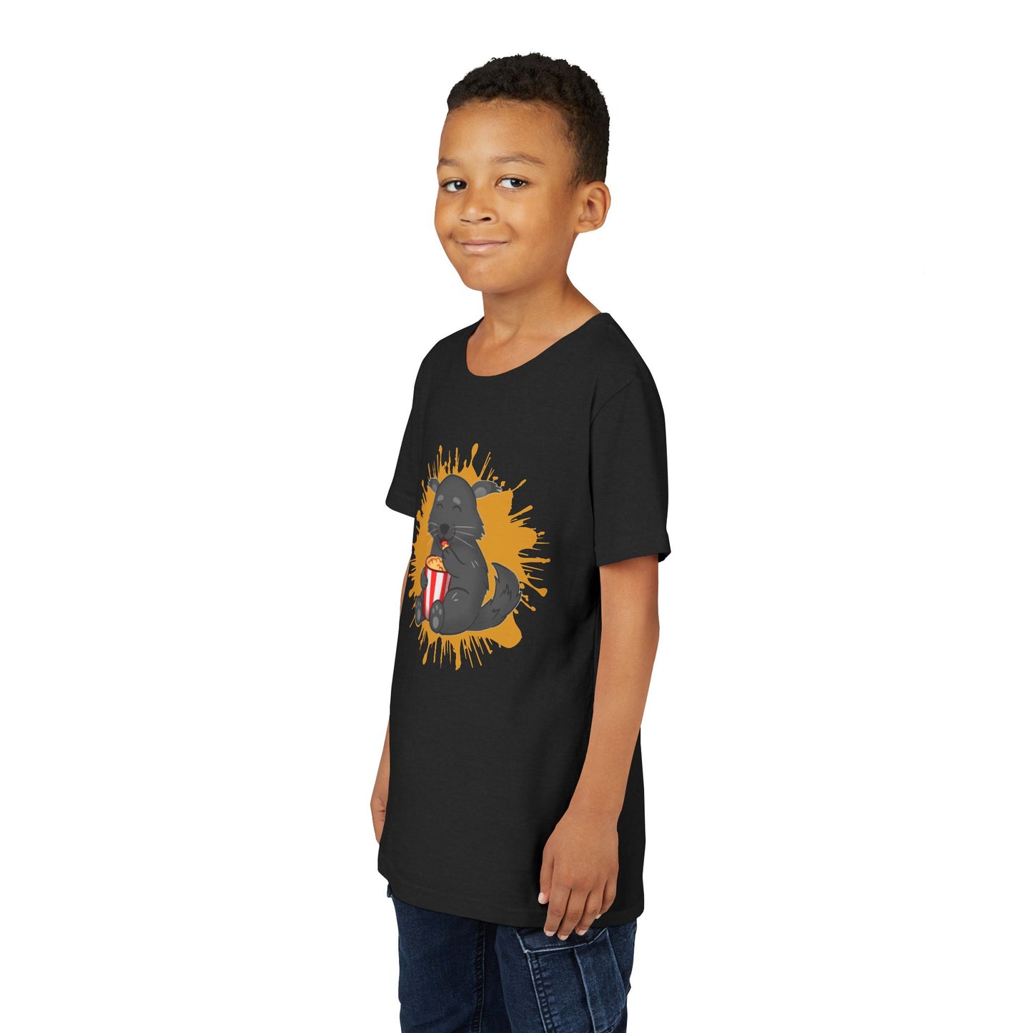 Binturong Popcorn Color Splash Youth Tee Shirt by Zoo Guide™