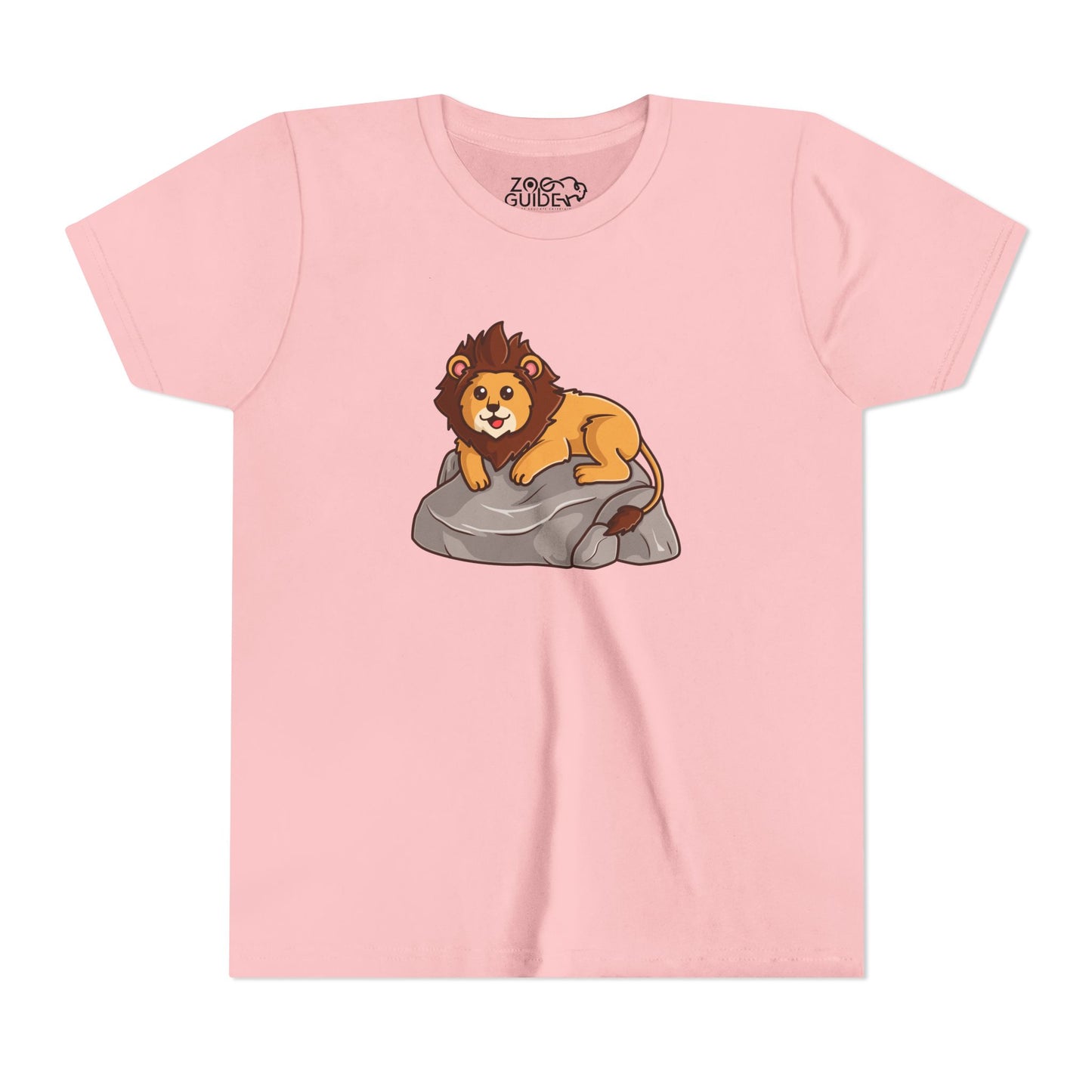 African Lion Kawaii Style Youth Tee Shirt by Zoo Guide™
