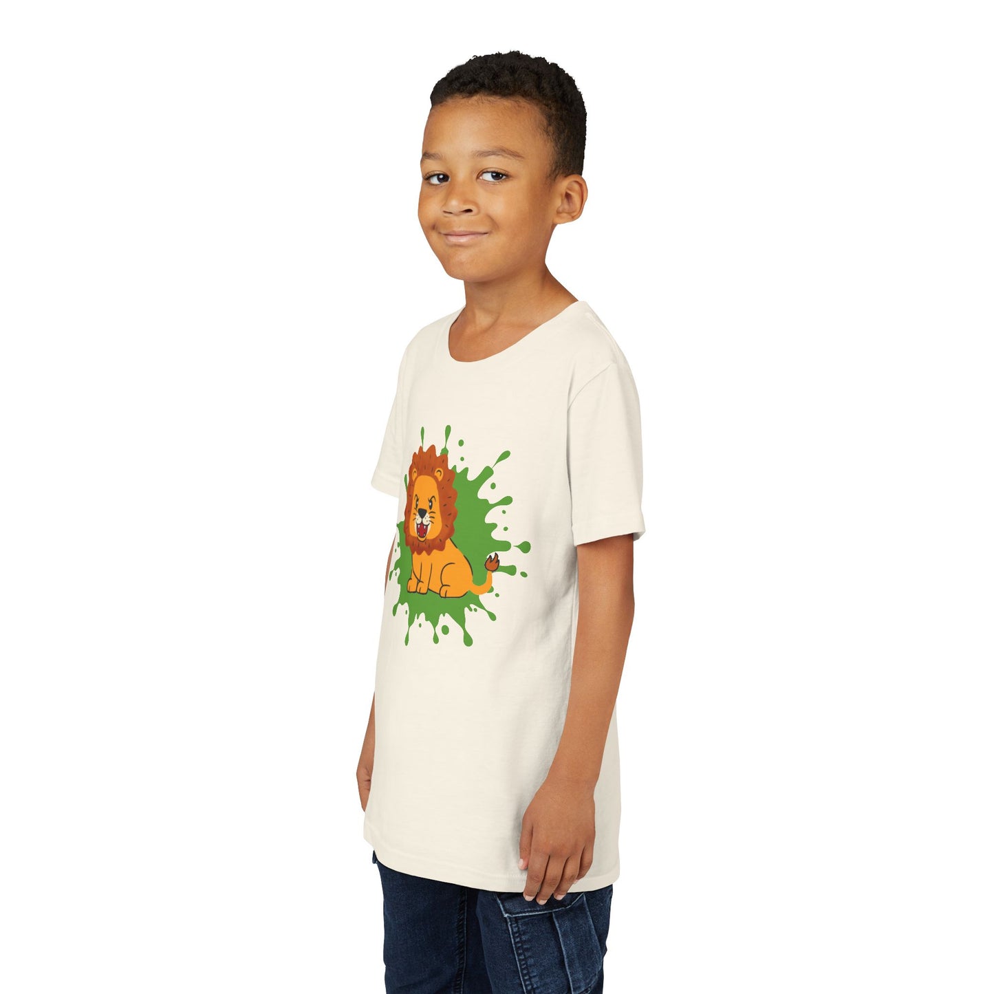 Roaring Lion Color Splash Youth Tee Shirt by Zoo Guide™