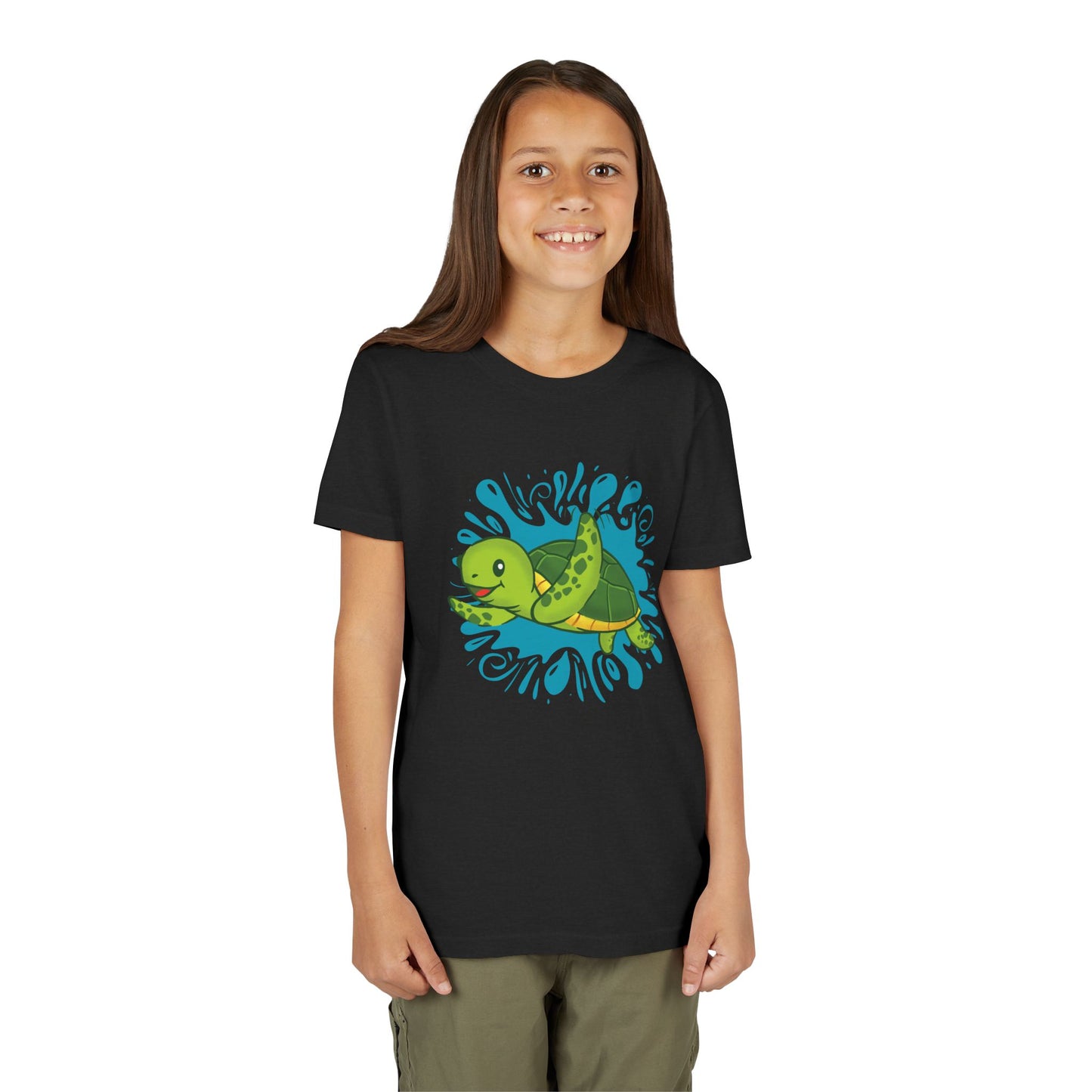 Sea Turtle Color Splash Youth Tee Shirt by Zoo Guide™