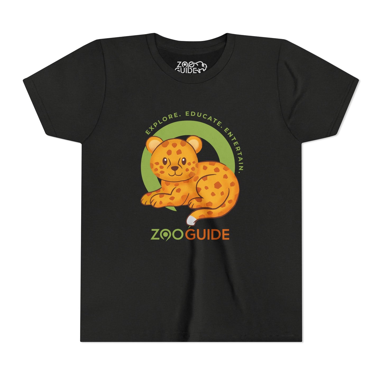 African Leopard in Zoo Guide™ Waypoint Icon Youth Tee Shirt by Zoo Guide™