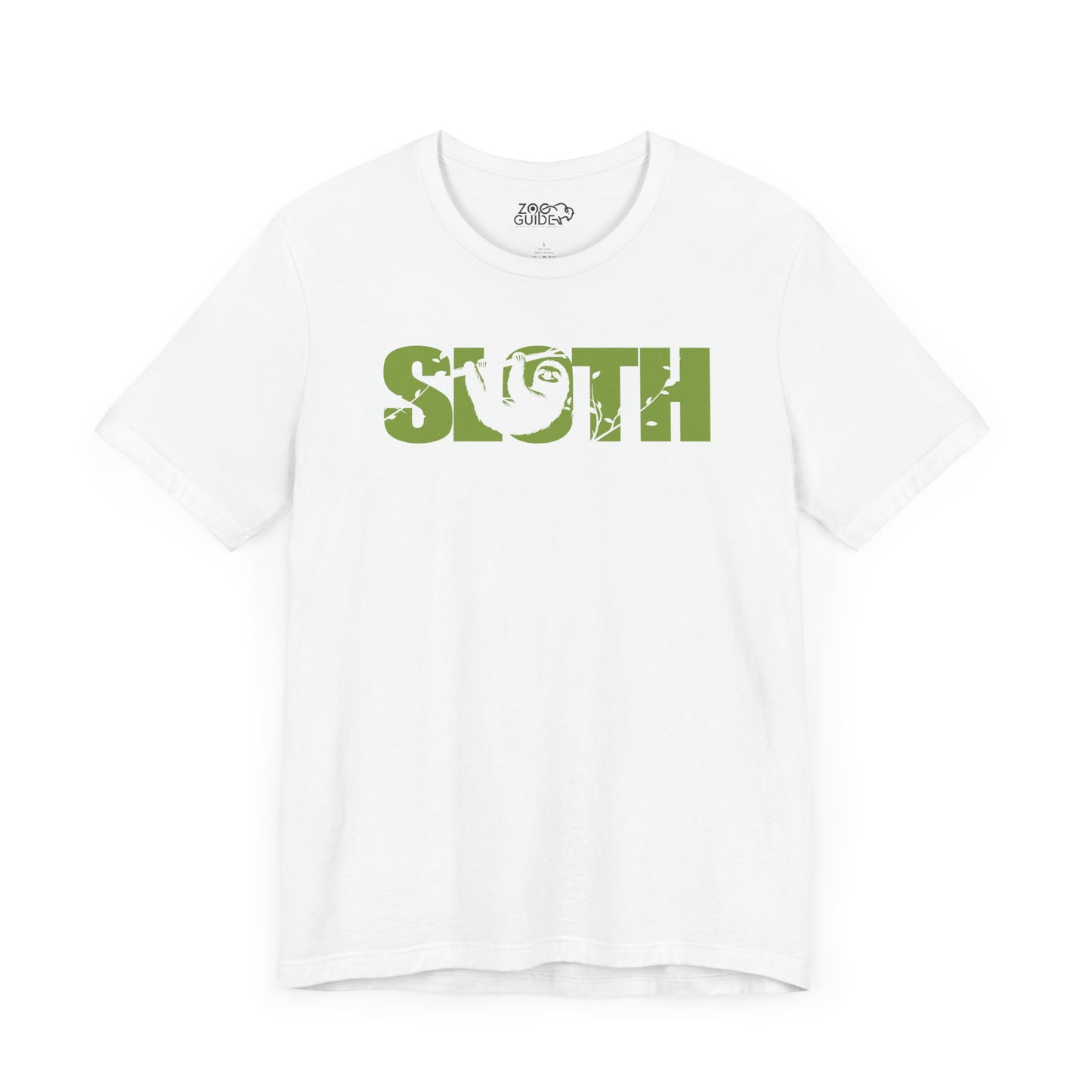 SLOTH Color Adult Unisex Tee Shirt by Zoo Guide™
