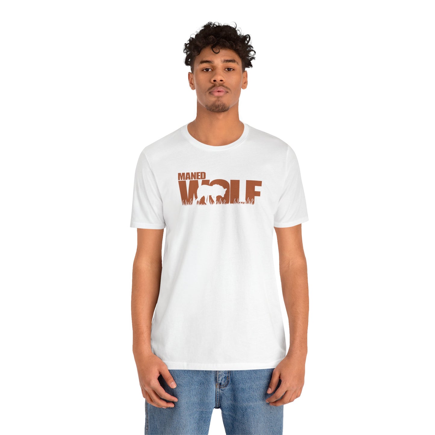 MANED WOLF Color Adult Unisex Tee Shirt by Zoo Guide™