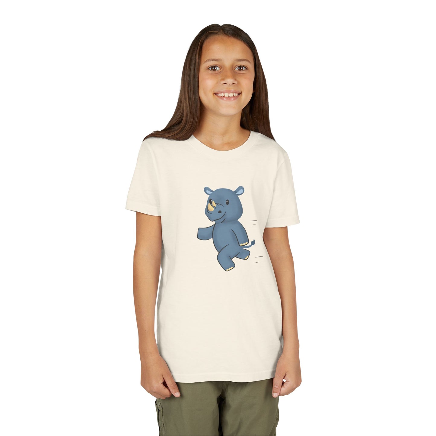 Rhino Running Youth Tee Shirt by Zoo Guide™