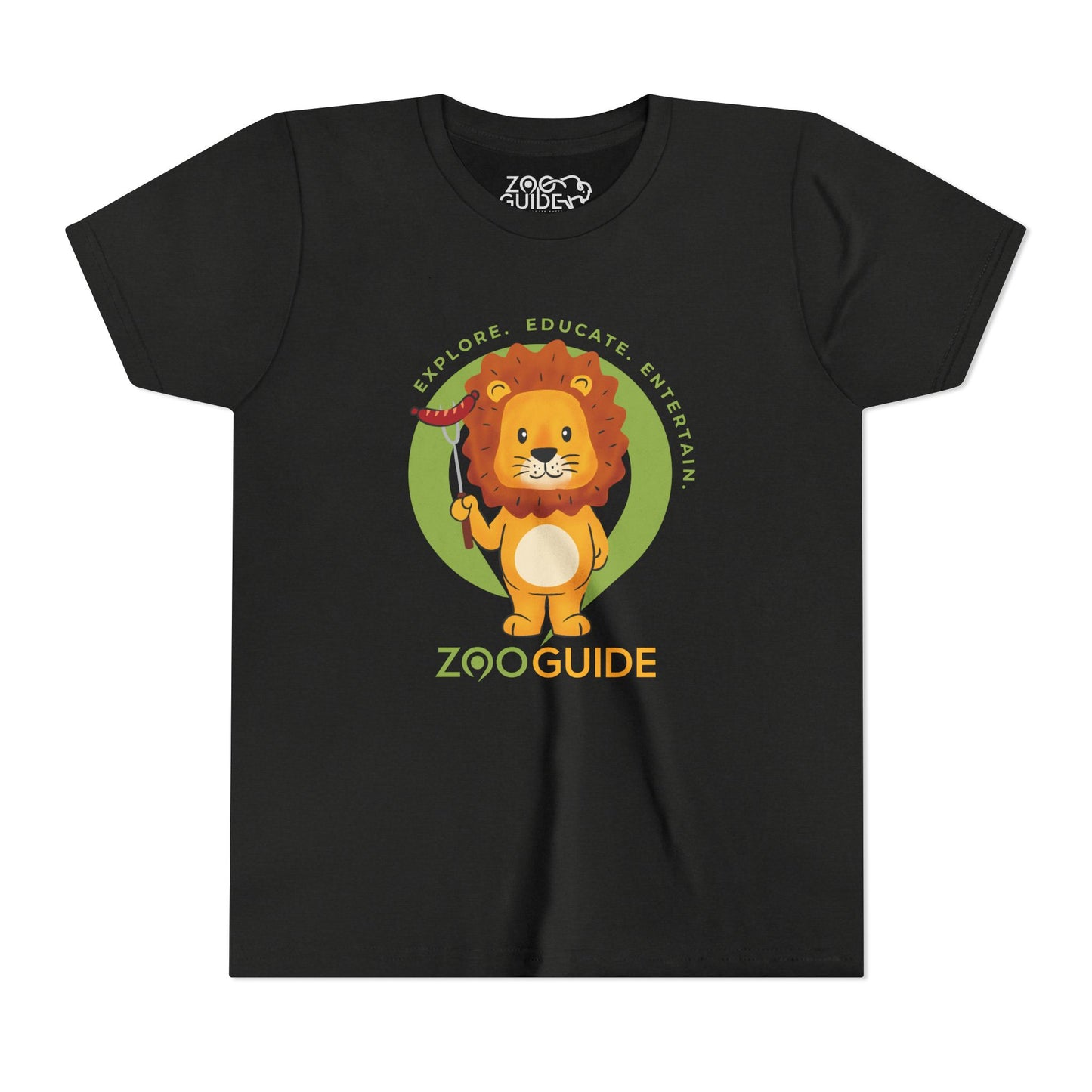 African Lion Grill Master in Zoo Guide™ Waypoint Icon Youth Tee Shirt by Zoo Guide™