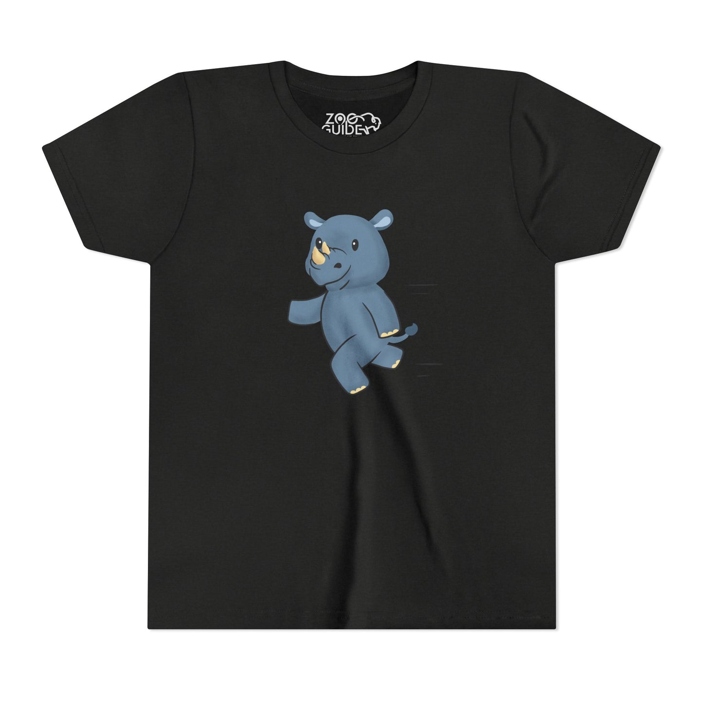 Rhino Running Youth Tee Shirt by Zoo Guide™