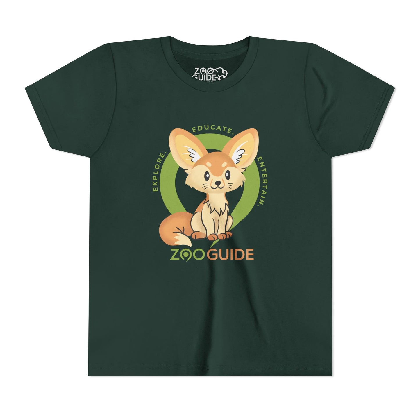 Fennec Fox in Zoo Guide™ Waypoint Icon Youth Tee Shirt by Zoo Guide™