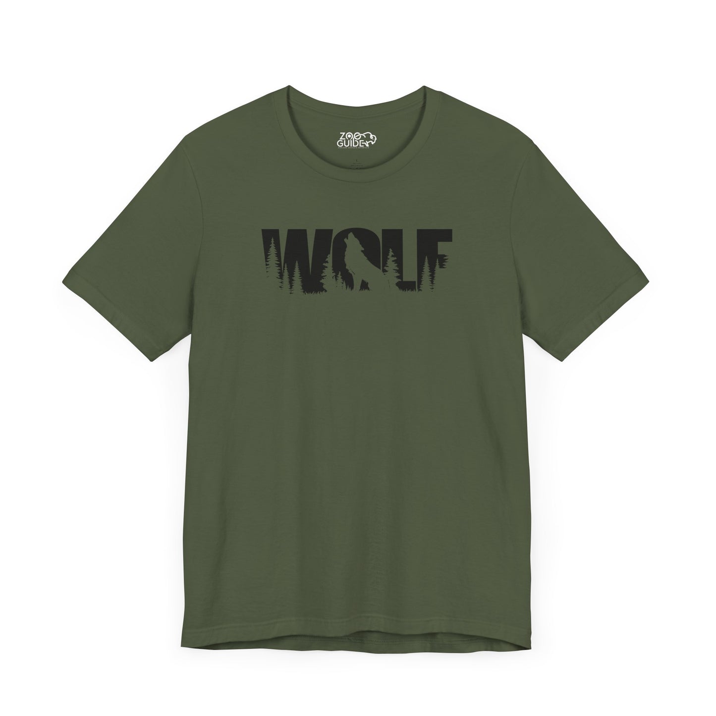 WOLF Adult Unisex Tee Shirt by Zoo Guide™