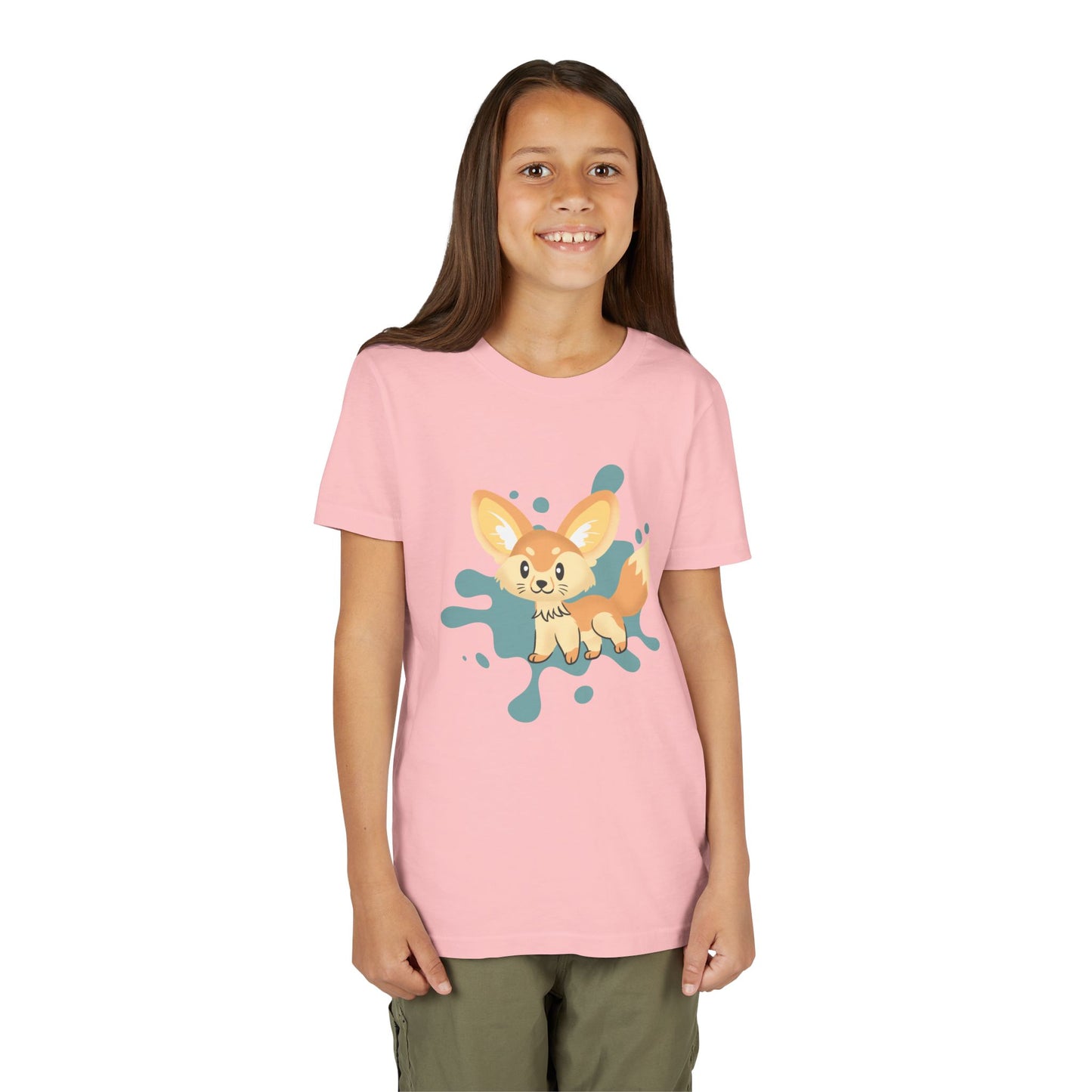 Fennec Fox Color Splash Youth Tee Shirt by Zoo Guide™
