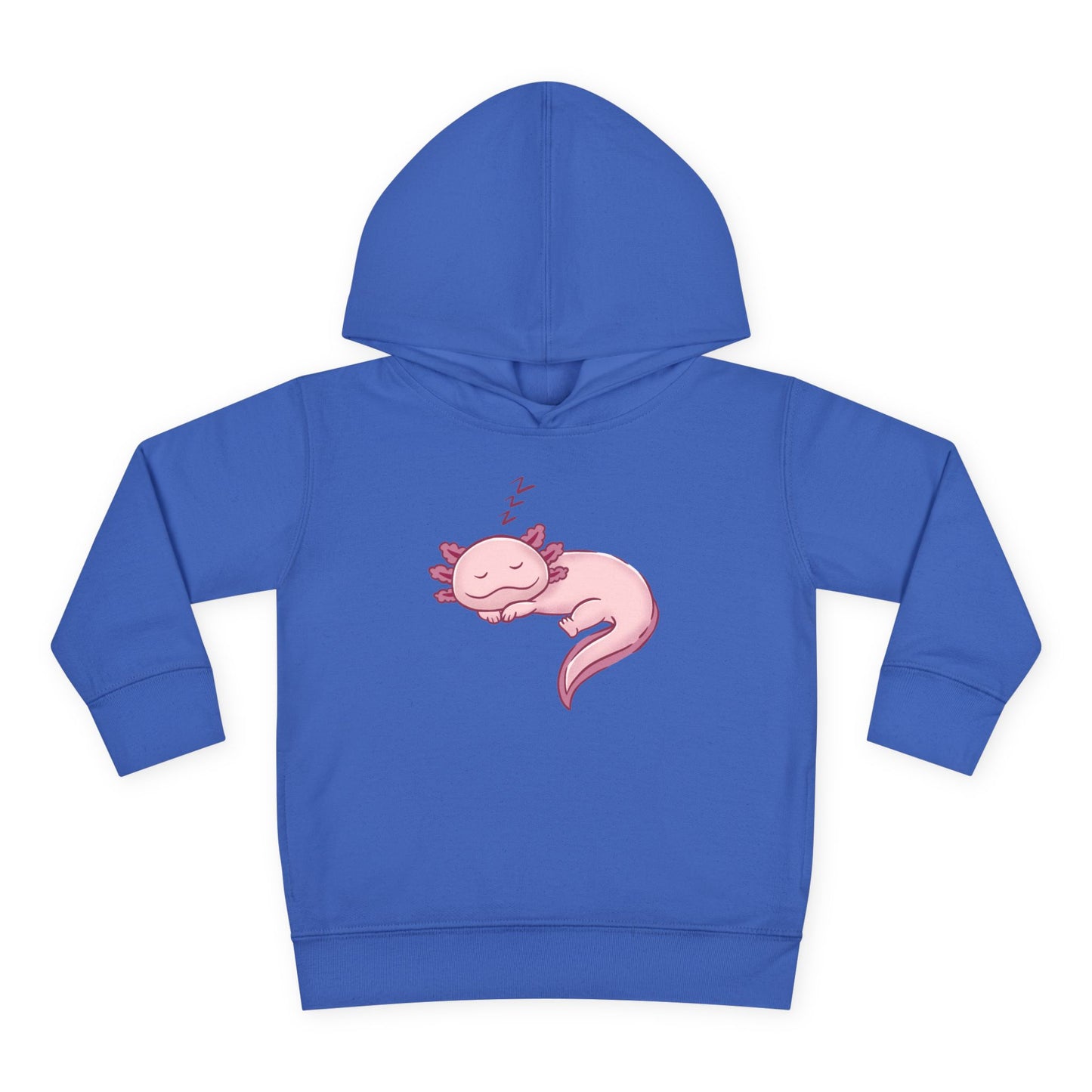 Axolotl Sleeping Toddler Pullover Fleece Hoodie by Zoo Guide™