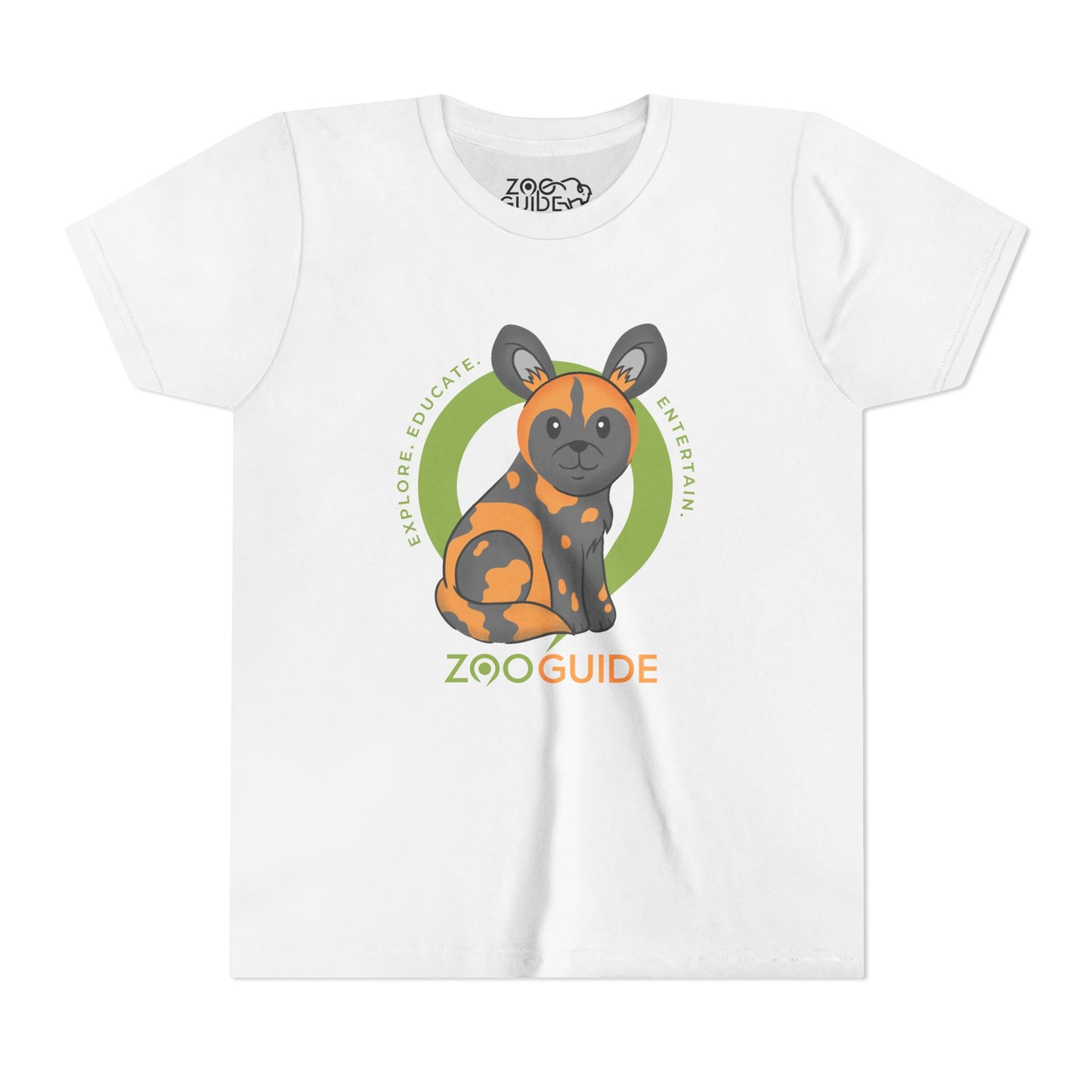 African Painted Dog in Zoo Guide™ Waypoint Icon Youth Tee Shirt by Zoo Guide™